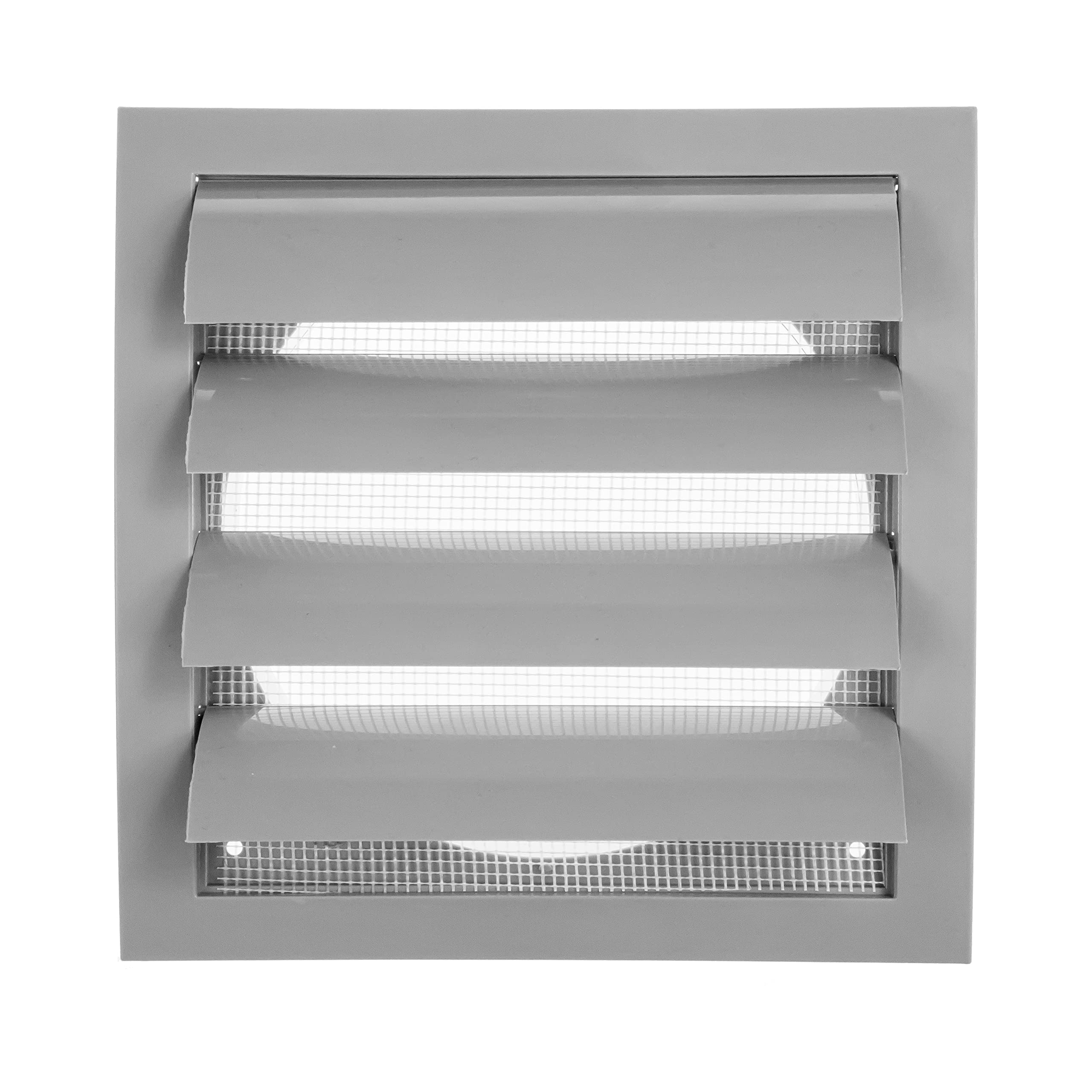 Repa Market 4 Inch Anthracite Dryer Vent Hood/Duct Cover for Walls or Ceiling/ABS Plastic Louvered Air Grille with Built-In Mesh Screen/Exhaust and Dryer Vent Covers for Indoor & Outdoor Use