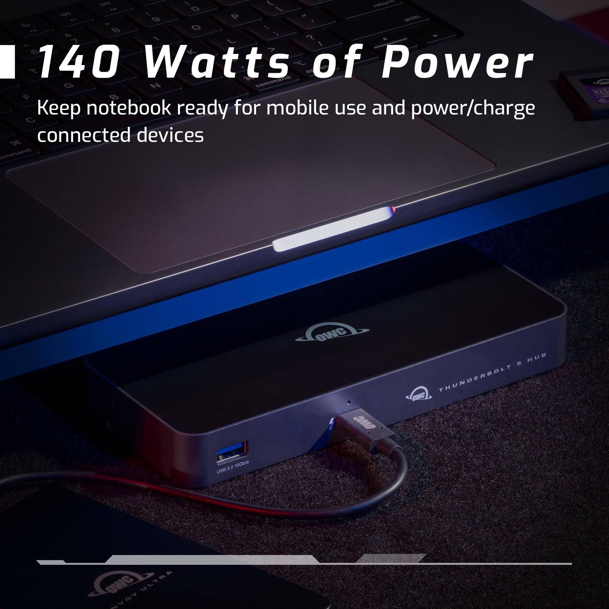 OWC Thunderbolt HUB with 4 X Thunderbolt 4 and 1 X USB-A
