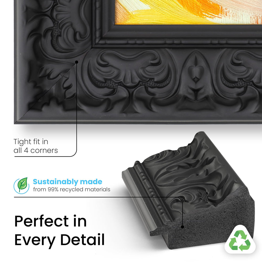 Tuscan Matte Black 32" Premiere Deco TV Frame - Compatible ONLY with Samsung The Frame TVs (Fits 2021-2026, LS03A, LS03B, LS03C, LS03D, LS03FA)