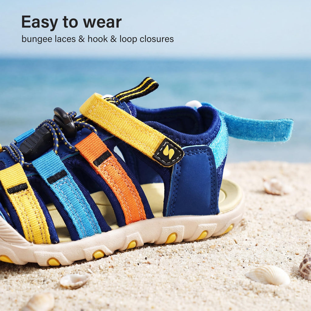 Stelle Girls Sport Water Sandals Kids Hiking Sandals Boys Summer Outdoor Beach Closed-Toe Athletic Shoes for Toddler/Little/Big Kids