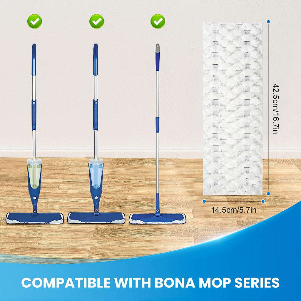 3 Pack Deep Clean Pads for Bona Family of Mops | Washable & Reusable Microfiber Cleaning Pad for Hardwood and Multi-Surface