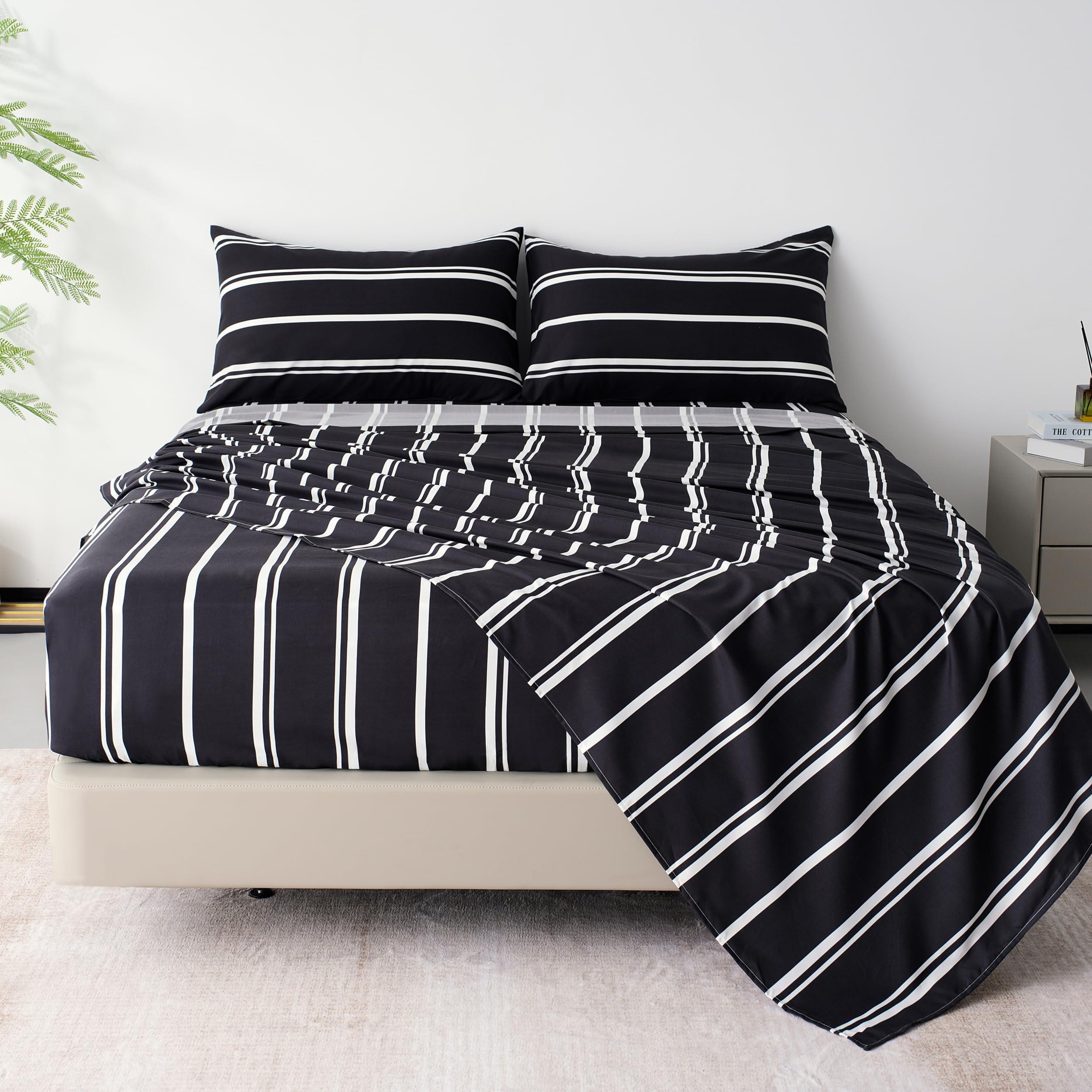 Best Season Bed Sheet Set - 1 Flat Sheet,1 Fitted Sheet and 1 Pillow Cases, Extra Soft Luxury Bedding Set,Deep Pockets,Wrinkle,Fade Resistant - Hypoallergenic- 3 Piece (Twin,Baby Blue)