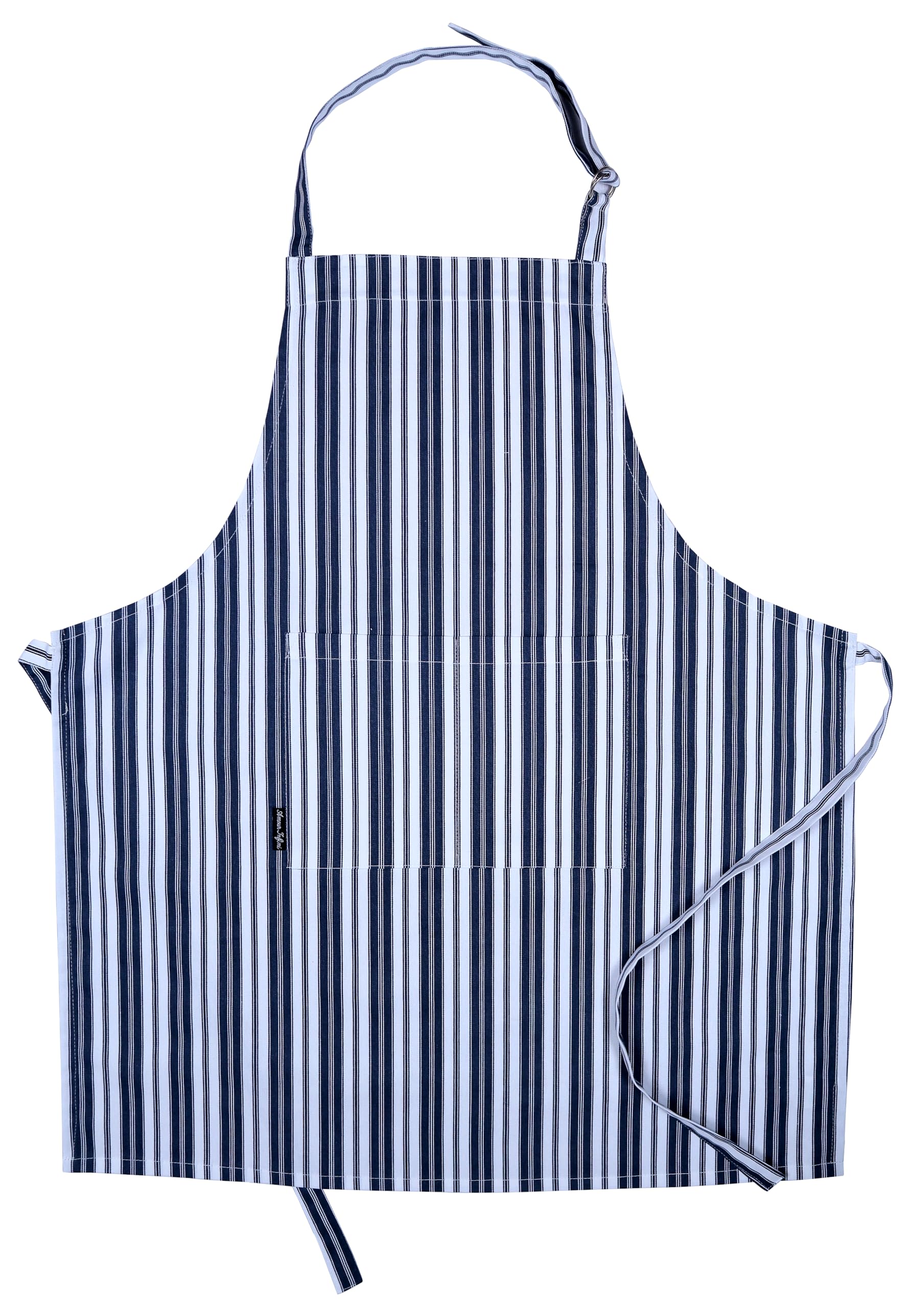 AMOUR INFINI Cotton Aprons for Women with Pocket, Adjustable Strap & Waist Ties - Washable Aprons for Baking, Cooking, Gardening (27.5 x 33 Inches - Blooming Floral)