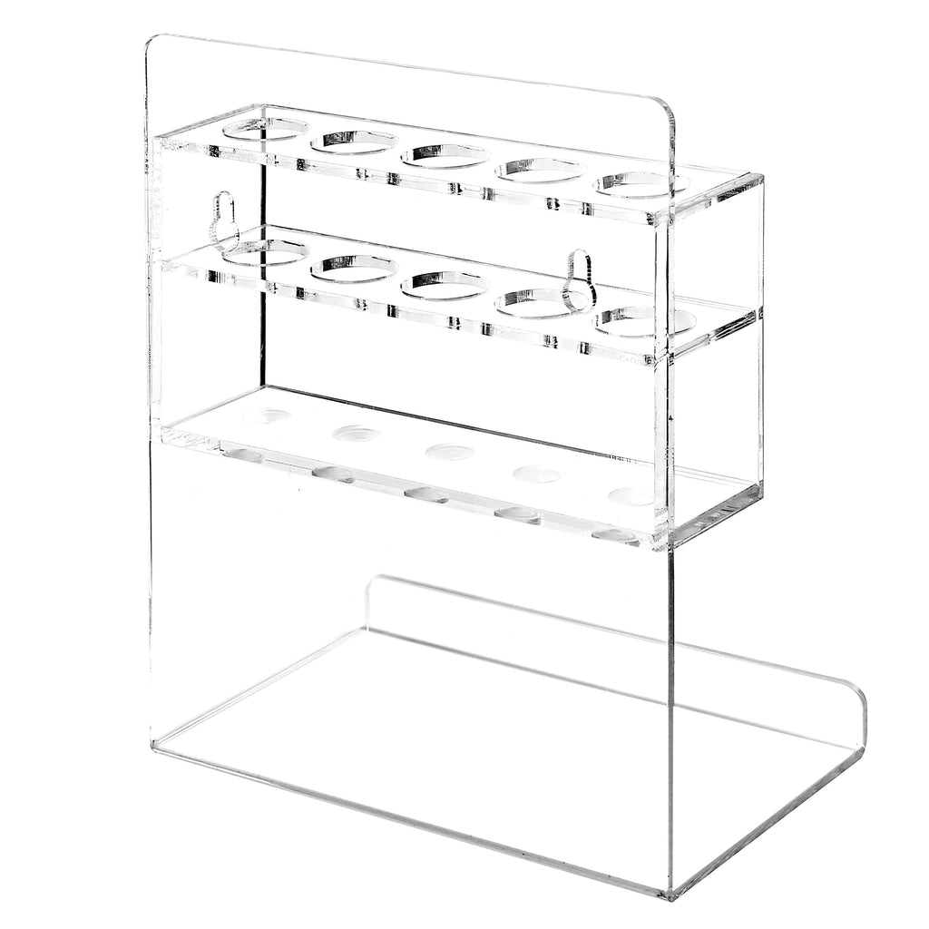 MyGift Dry Erase Marker Holder 10 Slots Whiteboard Marker Holder for Wall Dry Erase Eraser Holder Wall Mount Black