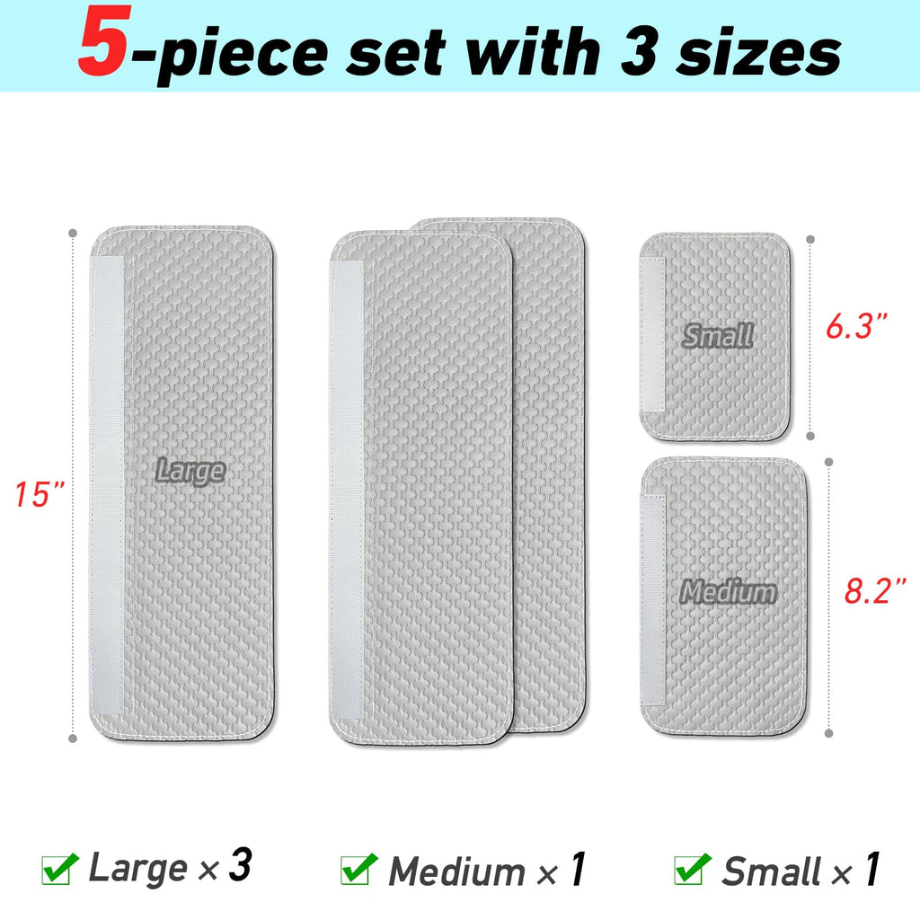 Refrigerator Door Handle Covers, Set of 4, Performance Appliance Handle Covers, Non-Slip Fridge Door Handle Covers, Keep Your Kitchen Clean, Microwave Oven Dishwasher door Handle Protectors(Brown)