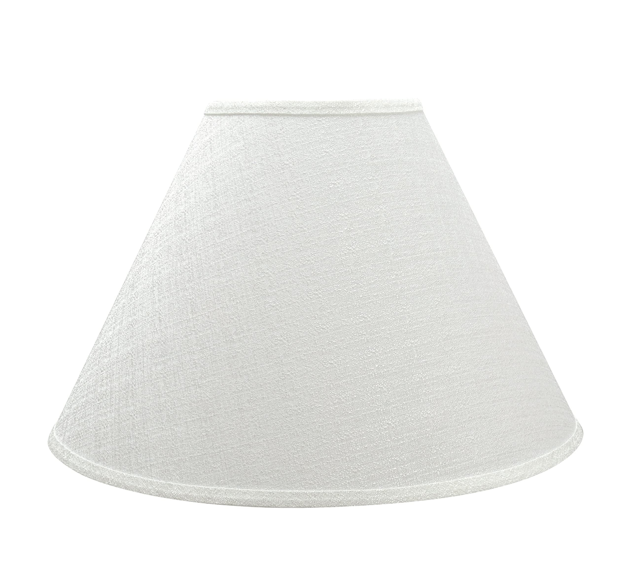 Aspen Creative 32083 Transitional Hardback Empire Shaped Spider Construction Lamp Shade in Brown, 18" wide (7" x 18" x 12 1/2")