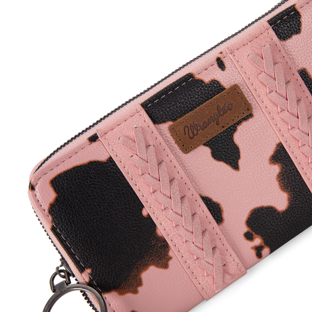 Wrangler Wallet Purse for Women Western Aztec Clutch Wristlet Wallet with Credit Card Holder
