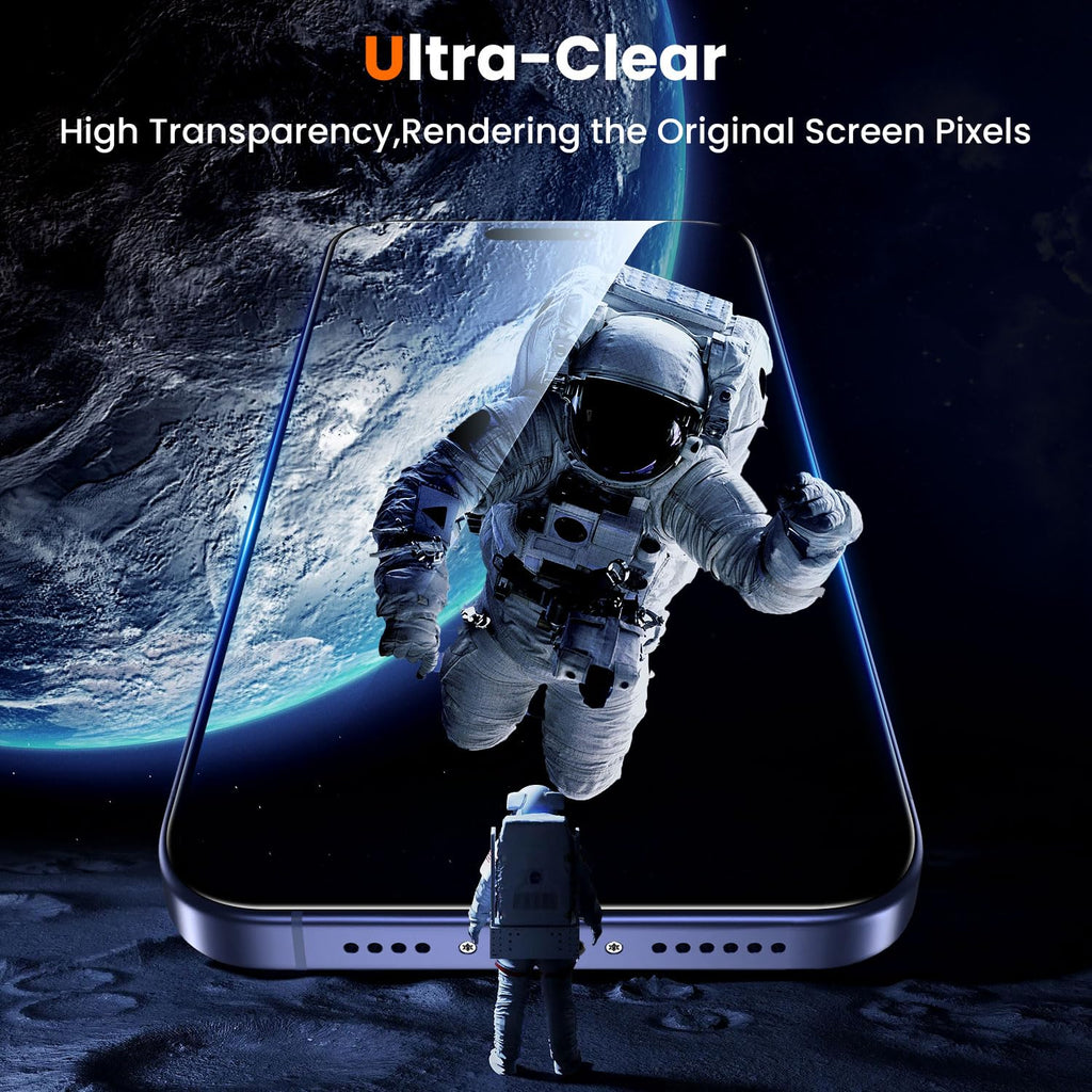 UniqueMe for iPhone 12 Pro Max Privacy Screen Protector - [Military Grade Shatterproof & 9H+ Hardness] Screen Protector 12 Pro Max Tempered Glass Full Coverage Protection, Easy to install, 2 Packs