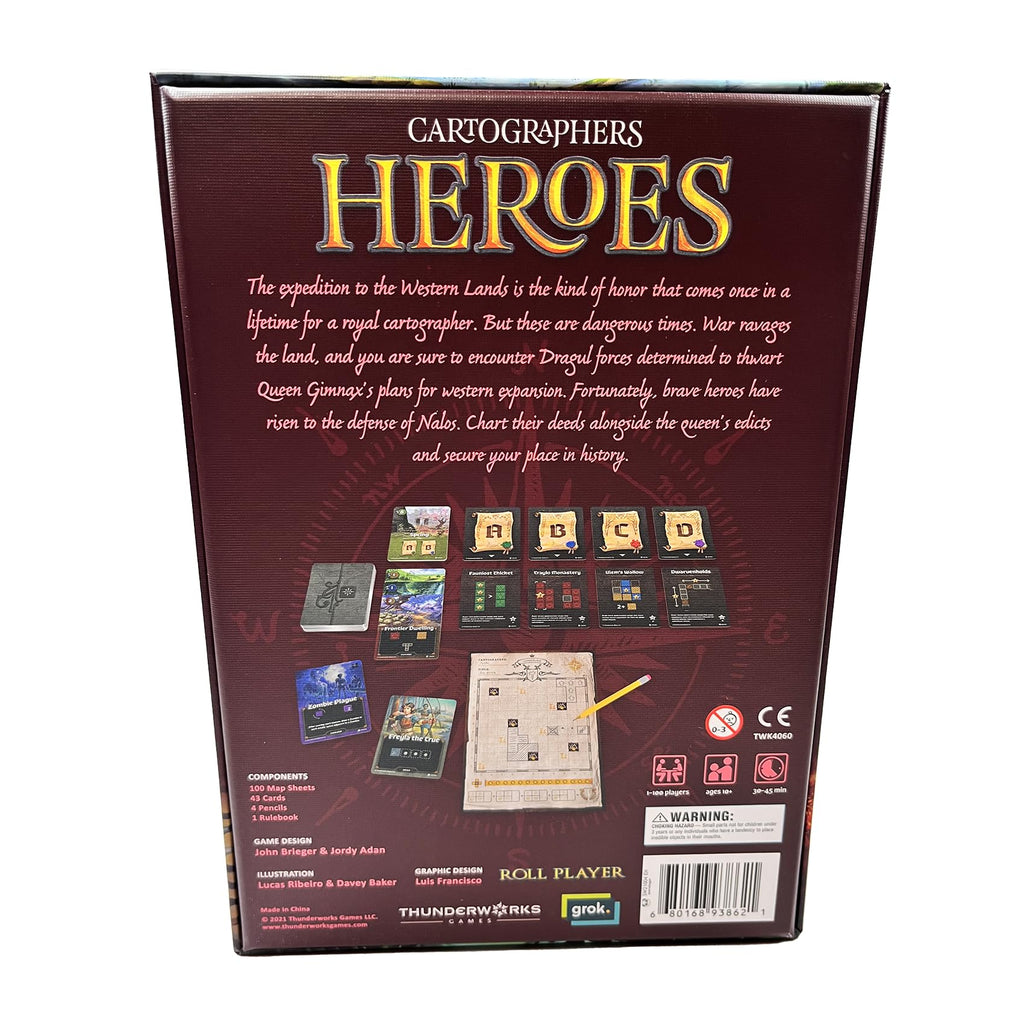 Cartographers Board Game | Award-Winning Game of Map Drawing | Strategy Flip and Write Family Game of Fantasy Cartography | 30-45 Minutes for 1-99 Players Ages 10+ | Thunderworks Games