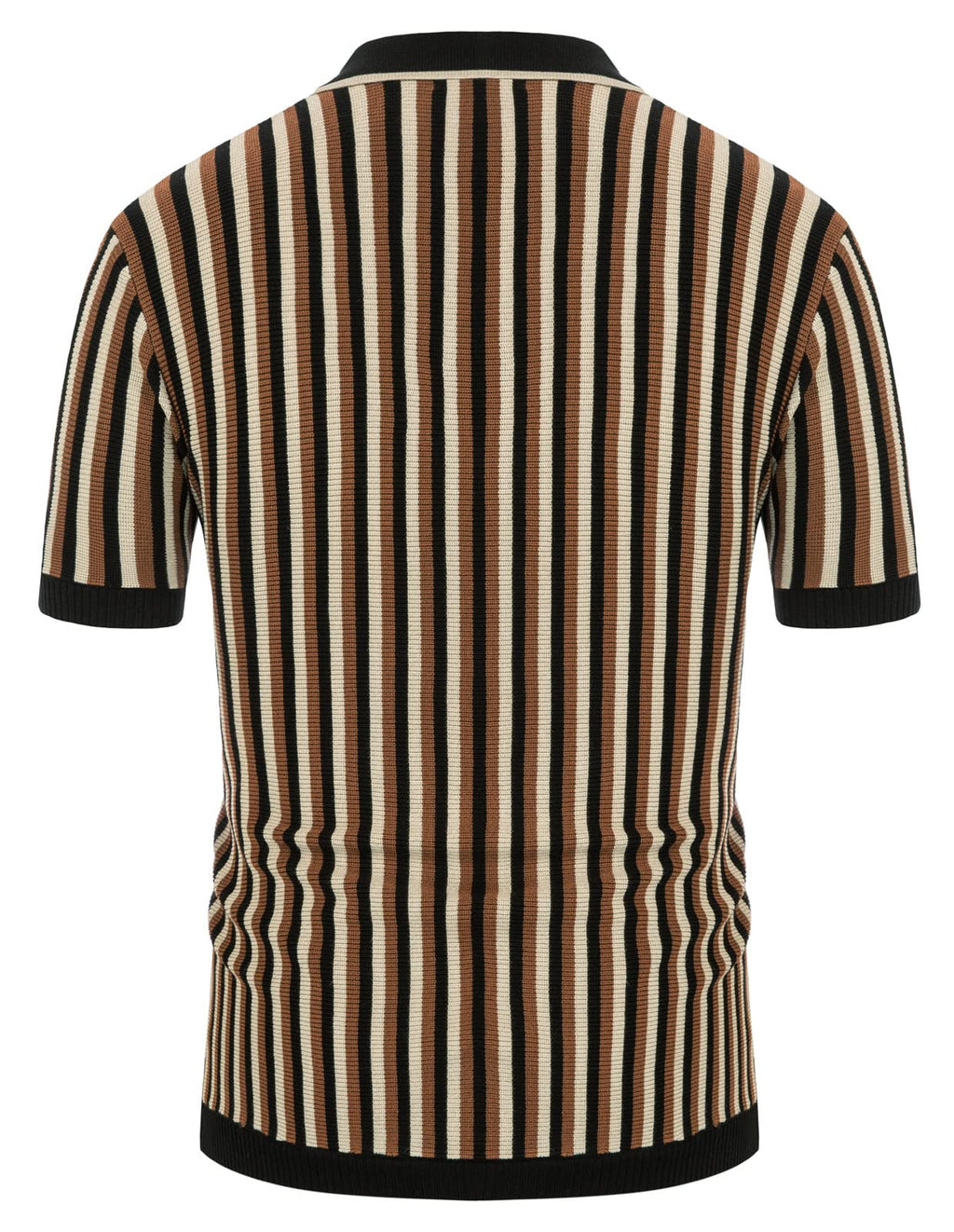 PJ PAUL JONES Men's Polo Shirts Retro Knit Shirt Vintage Striped Shirt