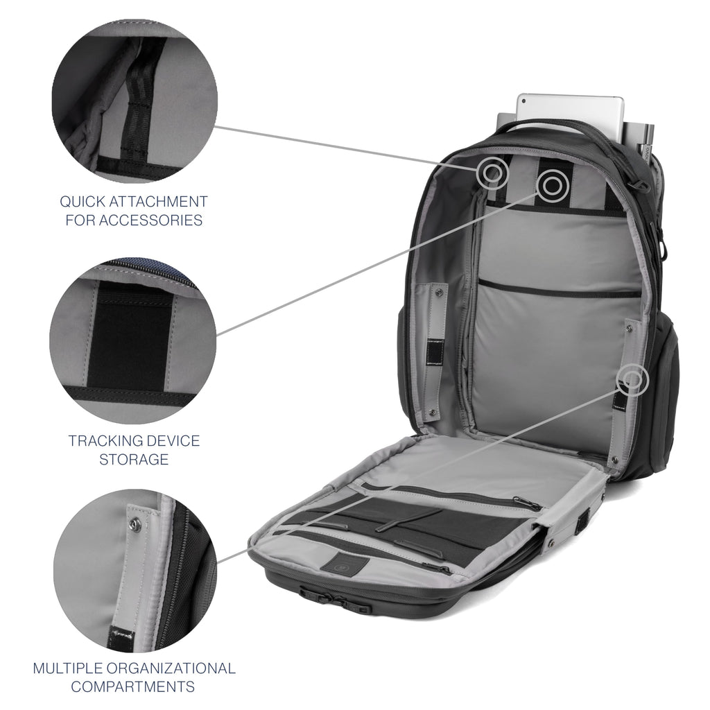 Travelpro Altitude Large Expandable Travel Laptop Backpack 30-36L, 16 Inch Laptop, Water Resistant, Work, Business, Men and Women, Aviator Navy