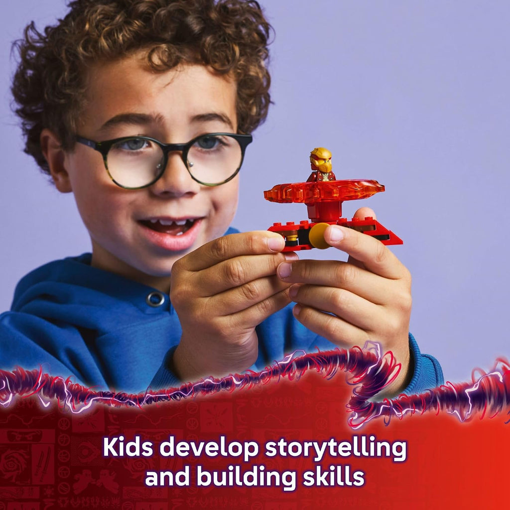 LEGO NINJAGO Kai's Dragon Spinjitzu Spinner - Spinning Blade Battle Building Toy for Kids, Boys and Girls, Ages 6+ - with 2 Minifigures - Gift Idea for Birthdays - 71823
