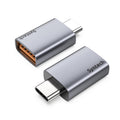 Syntech USB C to USB Adapter (2 Pack), 10Gbps USB3.2 Gen 2 Fit Side by Side, Type C Male to A 3.2 Female Adapter Compatible with iPhone 17e 17 Pro Max/iPad/iMac/MacBook Pro & Thunderbolt 5/4 Devices