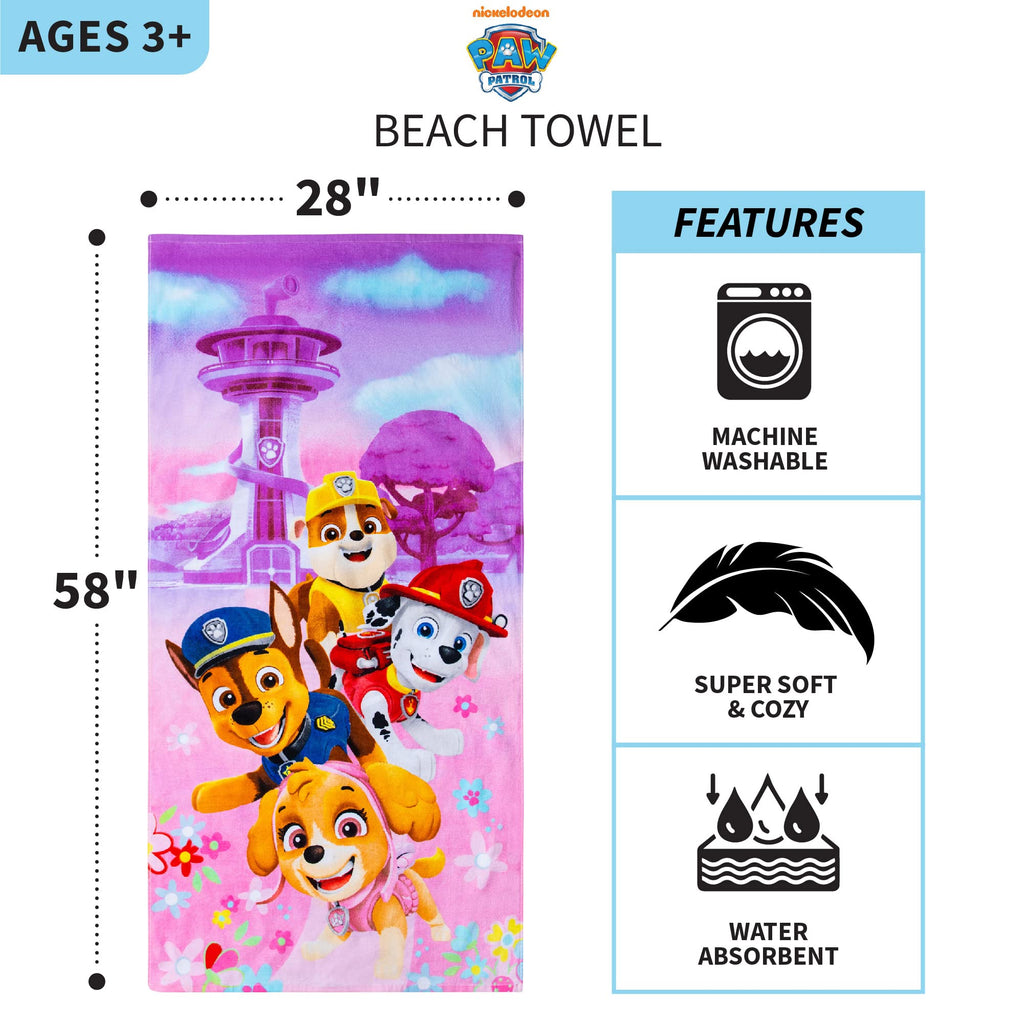 Barney Classic Kids Super Soft Cotton Bath/Pool/Beach Towel, 58 in x 28 in, (Offical Licensed Product) By Franco