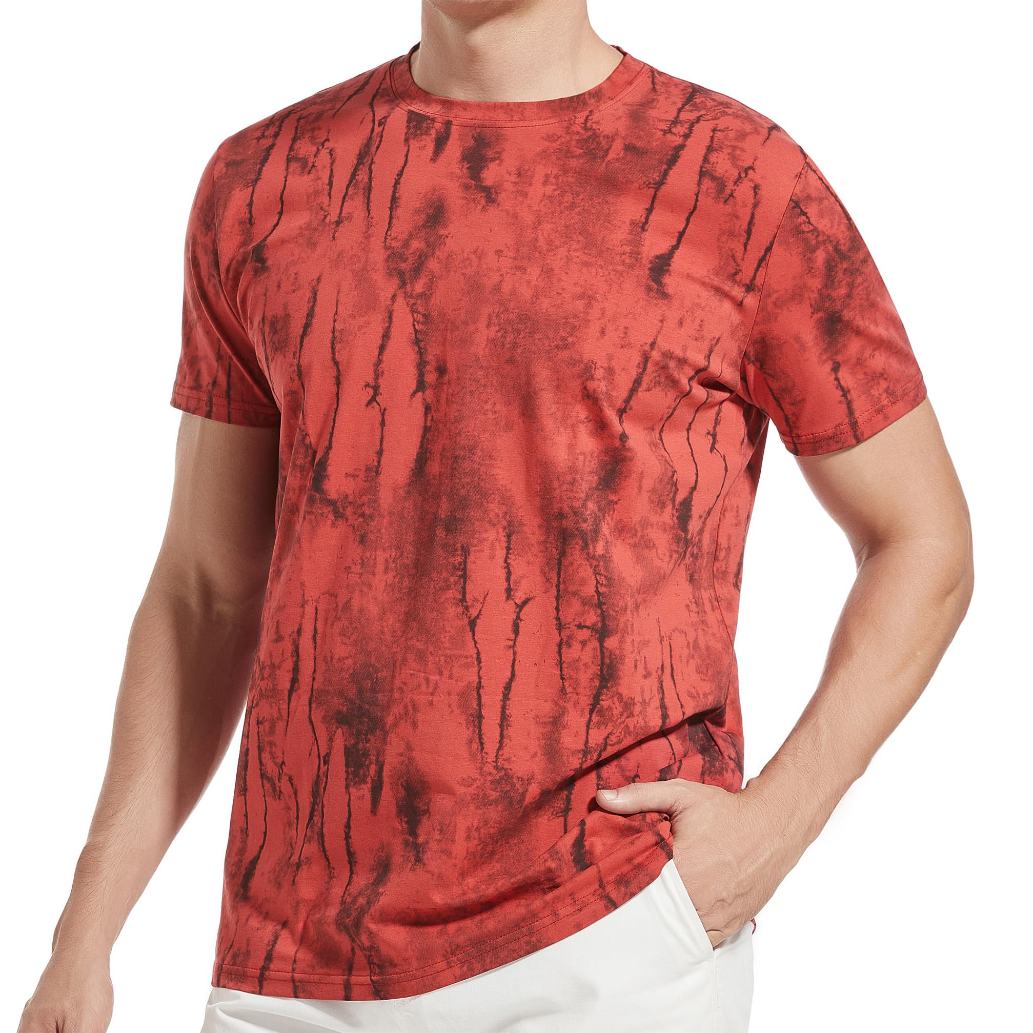 YININF Mens Hipster Hip Hop Short Sleeve Print T-Shirt Shirts Men