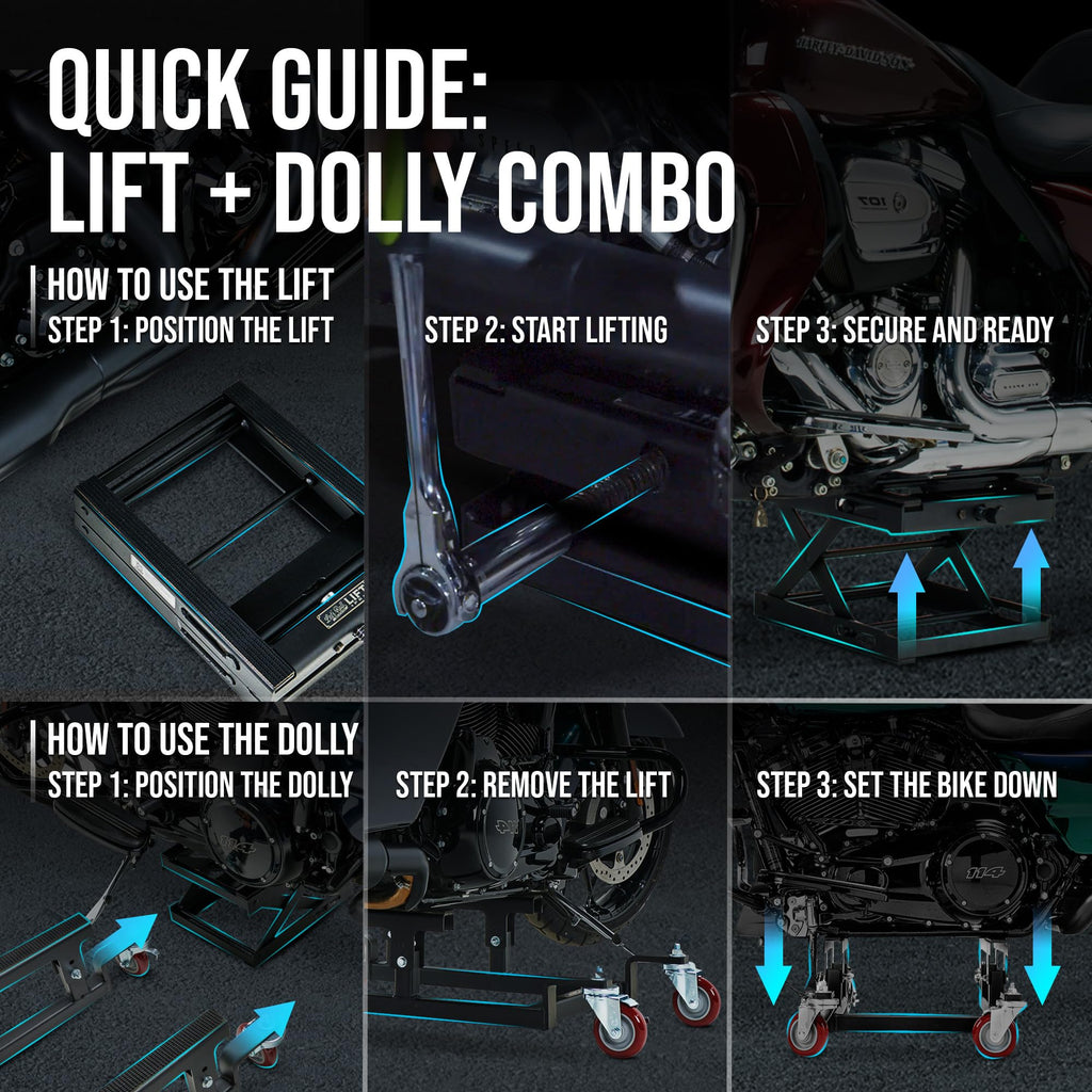 Dolly, Apexx Pro Lift Jack, & Wall Rack