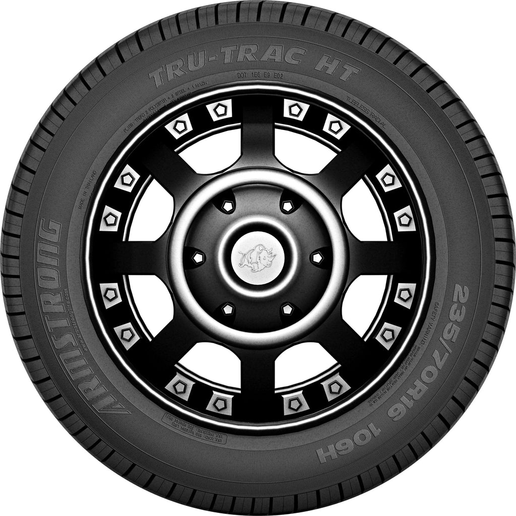 Armstrong Tru-Trac HT All-Season Truck/SUV Highway Radial Tire-215/70R16 215/70/16 215/70-16 100H Load Range SL 4-Ply BSW Black Side Wall UTQG 740AA