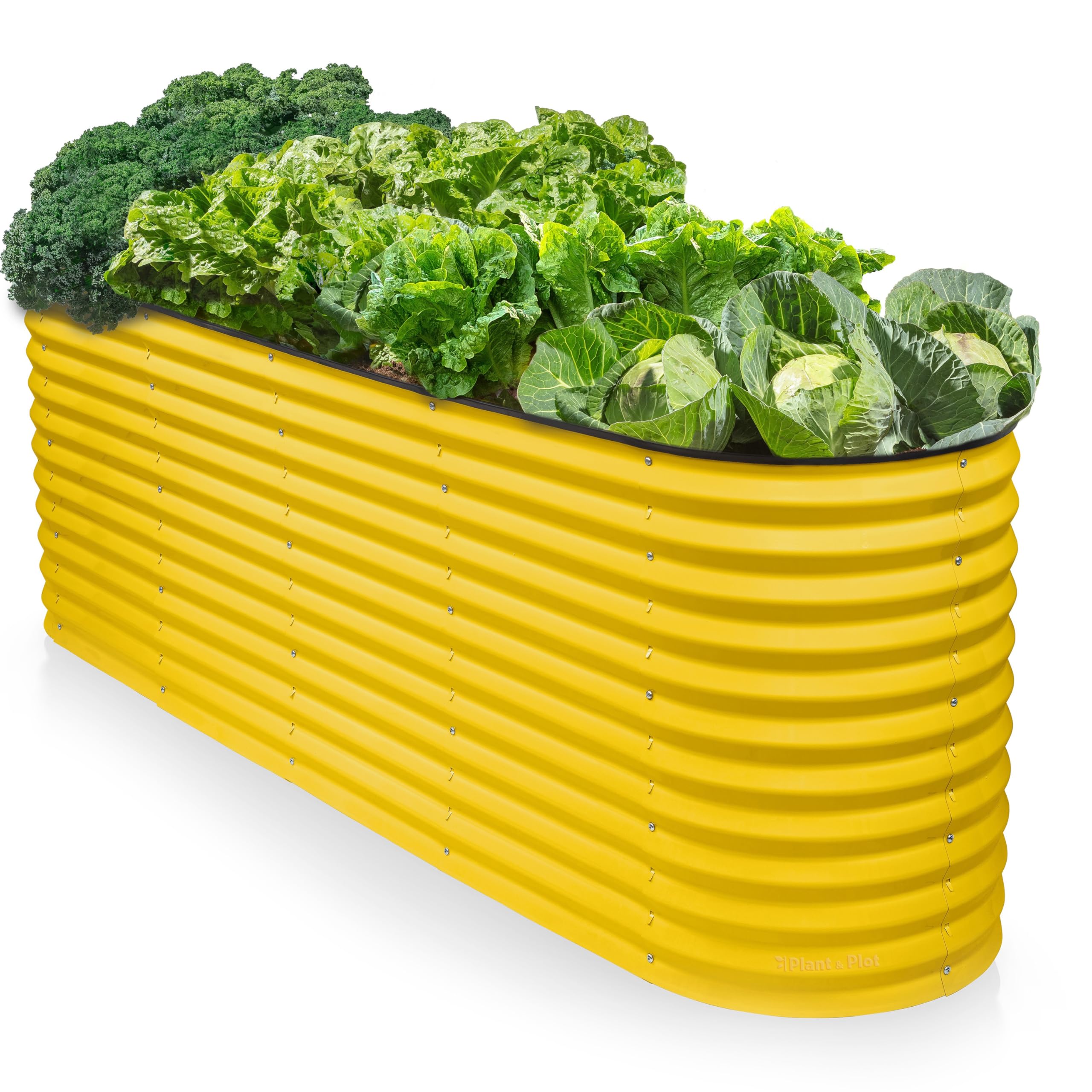9-in-1 Galvanized Steel Raised Garden Bed // 8×2×1.5 ft Modular Planter for Gardening, Vegetables, Flowers // 18" Tall Metal Raised Garden Beds Outdoor (Dark Green) // Patented Design Planter Box