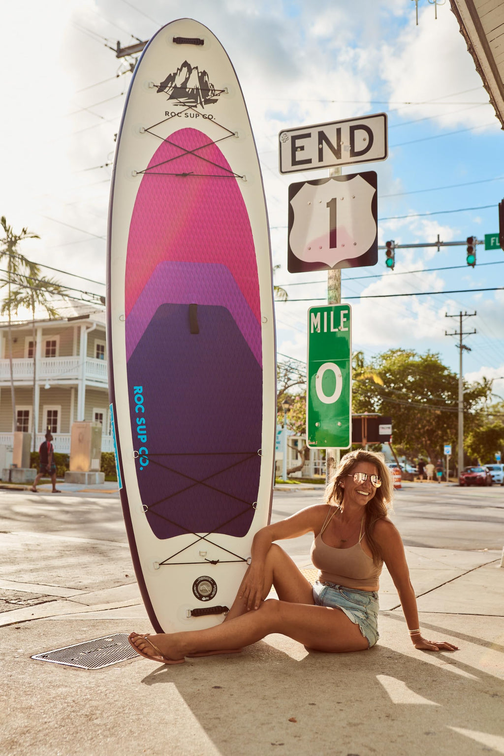 Roc Inflatable Stand Up Paddle Board 10' 6" with Premium SUP Paddle Board Accessories, Wide Stable Design, Non-Slip Comfort Deck for Youth & Adults