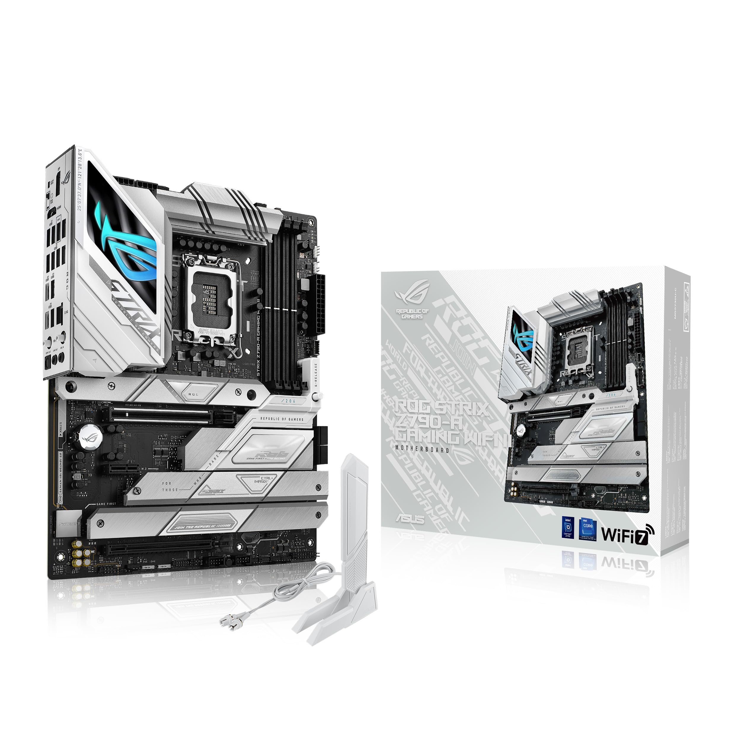 ASUS ROG Strix Z790-E Gaming WiFi 6E LGA 1700(Intel 14th,13th&12th Gen) ATX gaming motherboard(PCIe 5.0, DDR5,18+1 power stages,2.5 Gb LAN,Thunderbolt 4,5xM.2, 1xPCIe 5.0 M.2,Front panel USB 3.2 port)