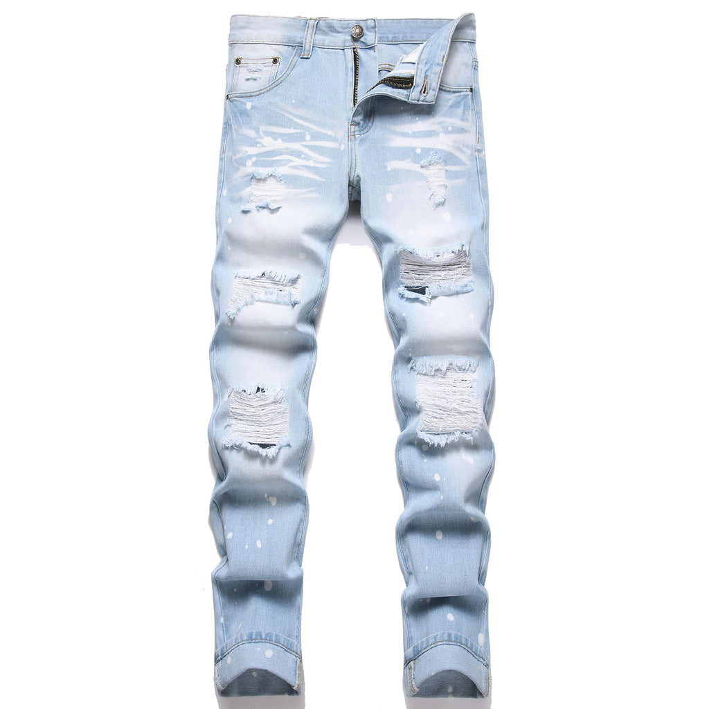 RXXKKK Men's Regular Slim Fit Jeans