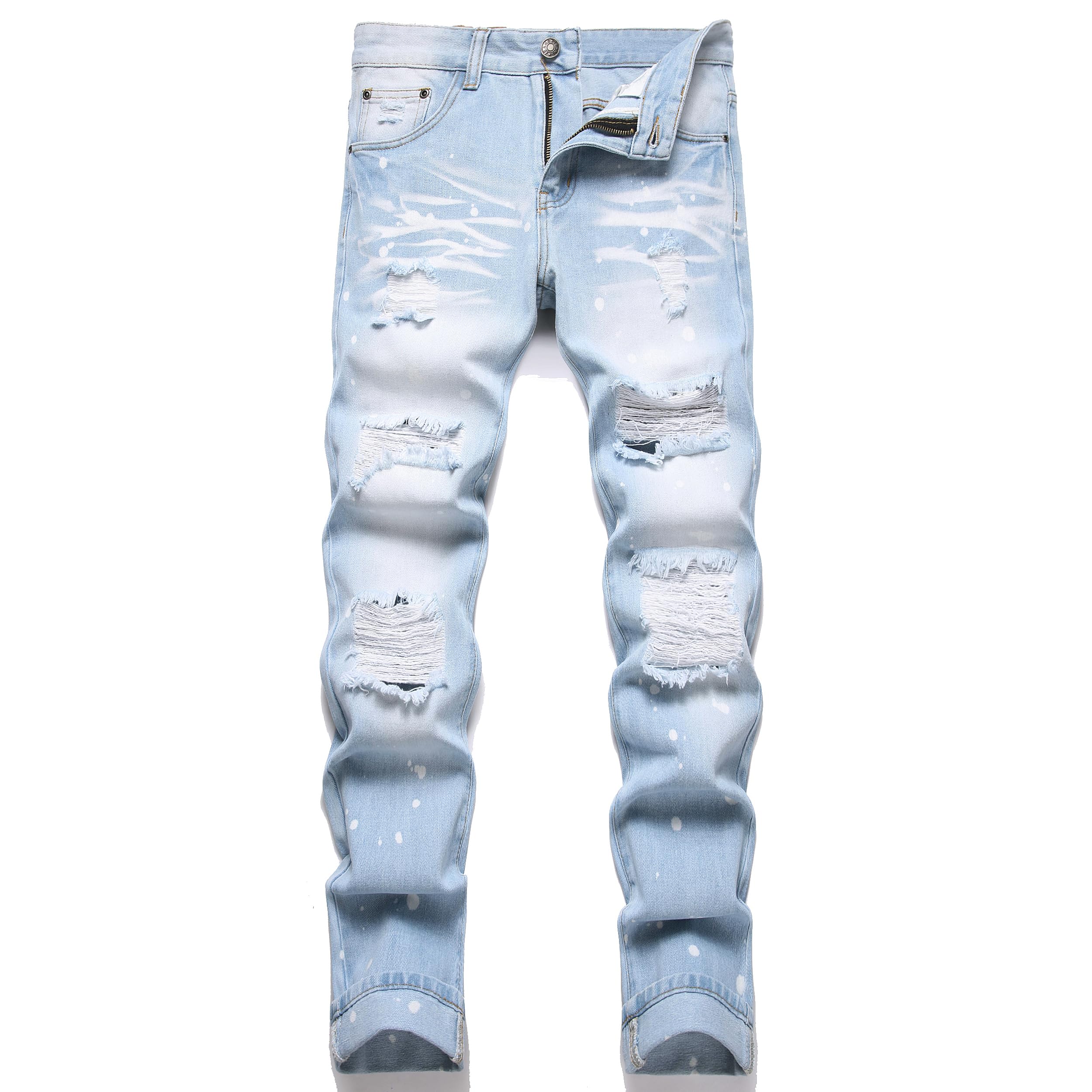 RXXKKK Men's Regular Slim Fit Jeans