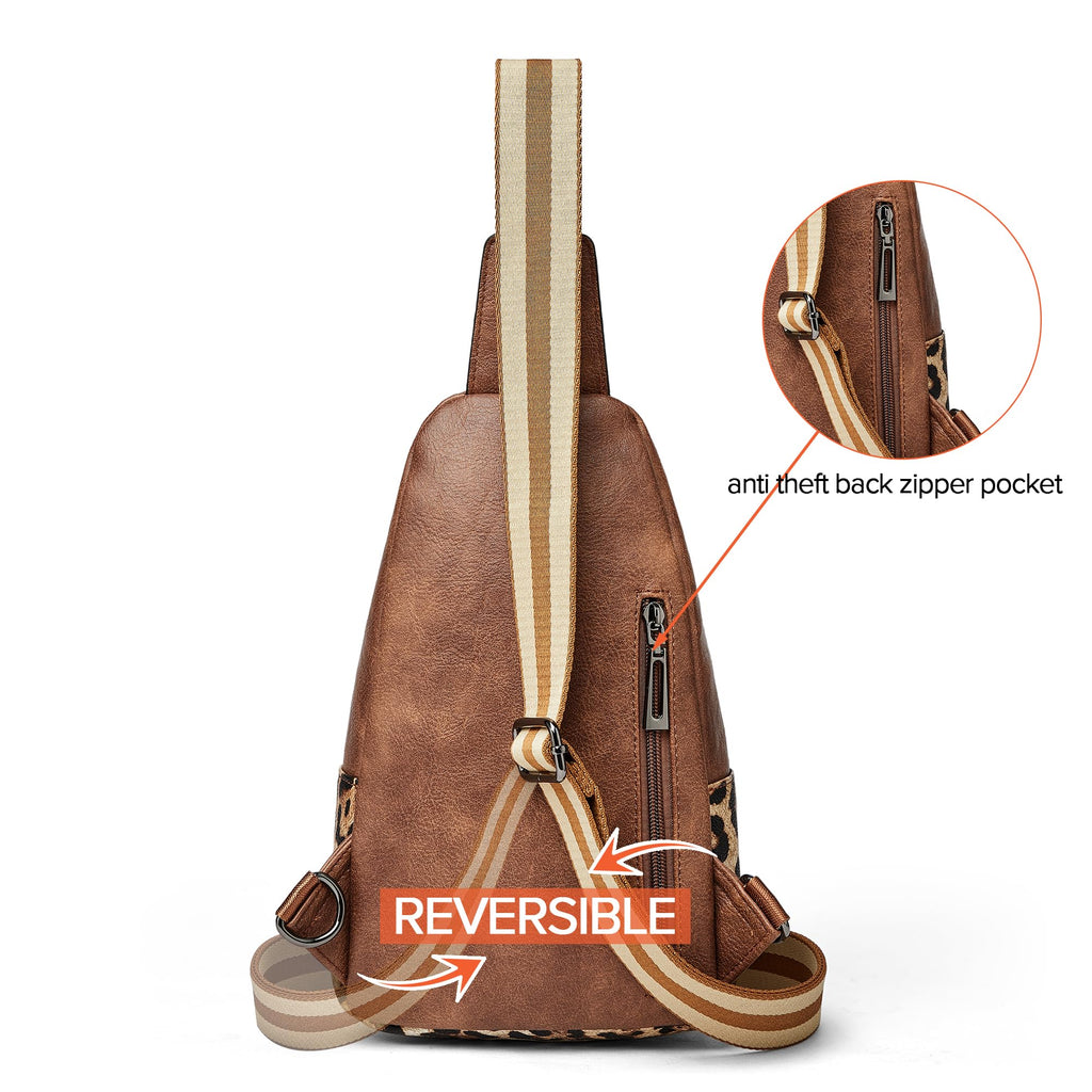 Sling Bag Crossbody Bags for Women Small Cross Body Bag Fanny Packs Chest Sling Purse for Daily Travel Leisure Sport