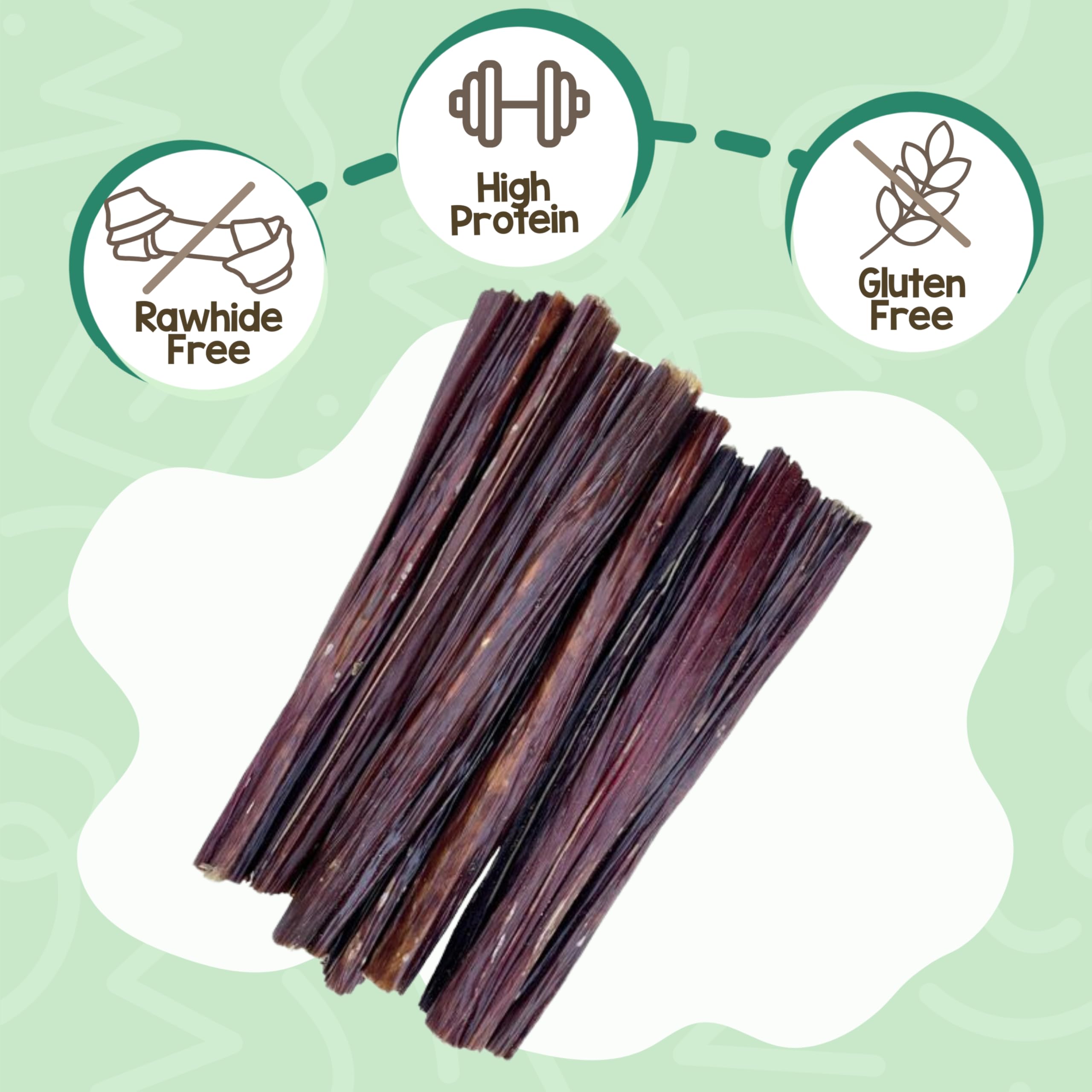 Nature Gnaws Beef Gullet Chews for Small Dogs 4-5" (20 Count) - Natural Beef Jerky Stick Dog Chew Treats - Rawhide Free