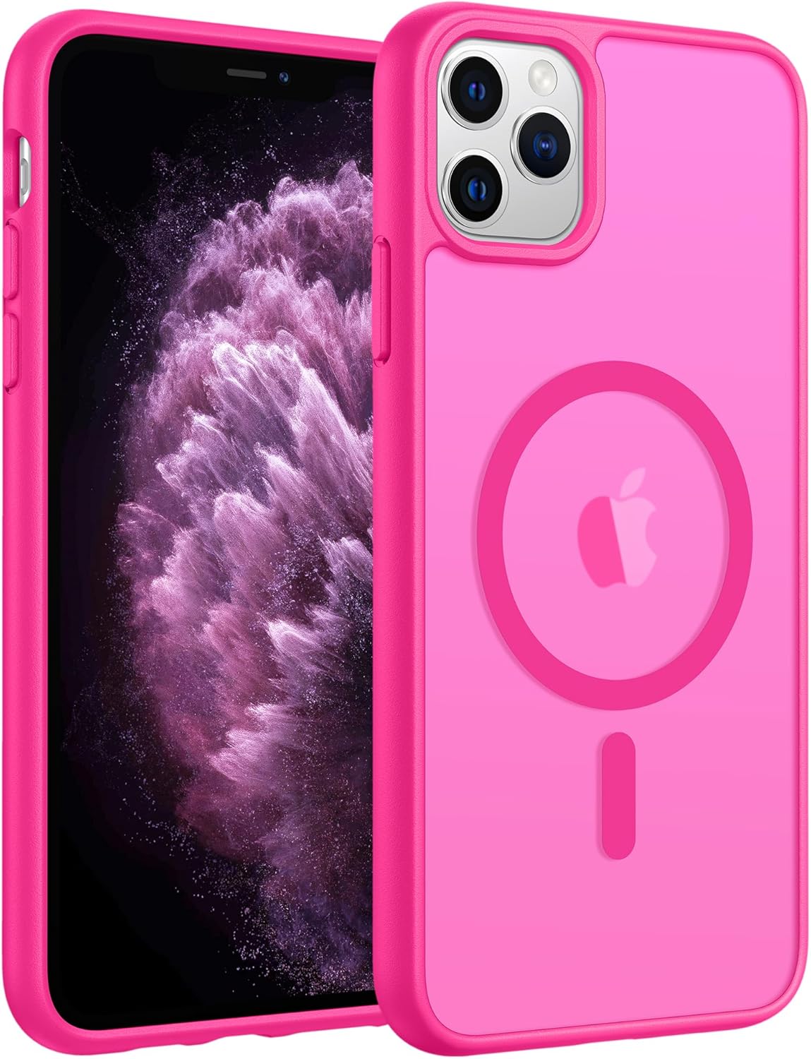 FNTCASE for iPhone 17 Case: [Compatible with Magsafe] Translucent Matte Cases with [Full Camera Protection] [Screen Protector] Military Grade Shockproof Protective Phone Cover - Light Purple