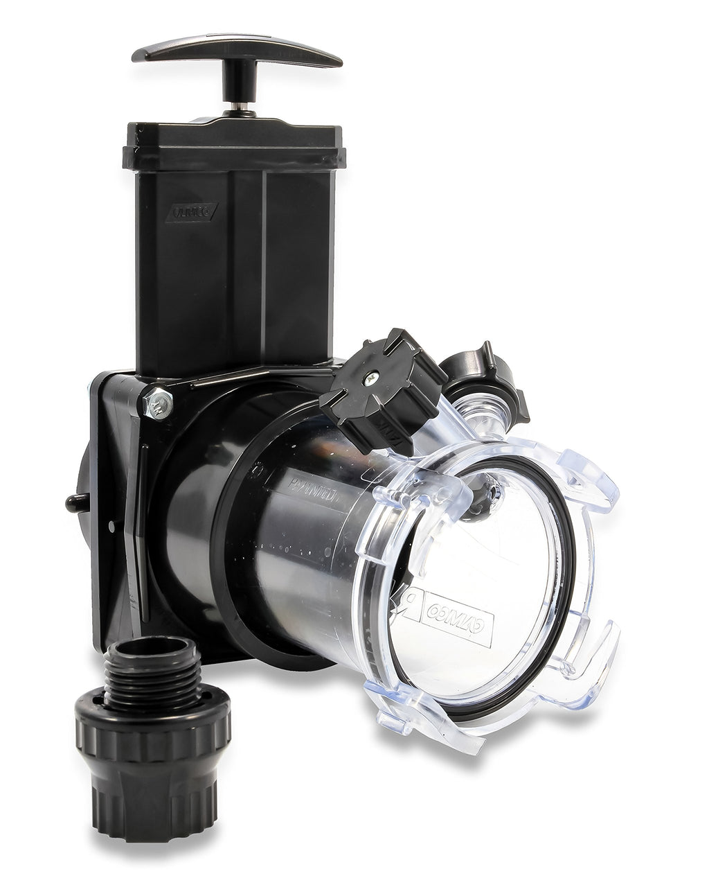 Camco Dual Flush Pro Camper/RV Holding Tank Rinser - Features 3-Inch Gate Valve & Reverse Flush Valve - Empties & Flushes RV Black Water Tanks and RV Sewer Hose (39062)