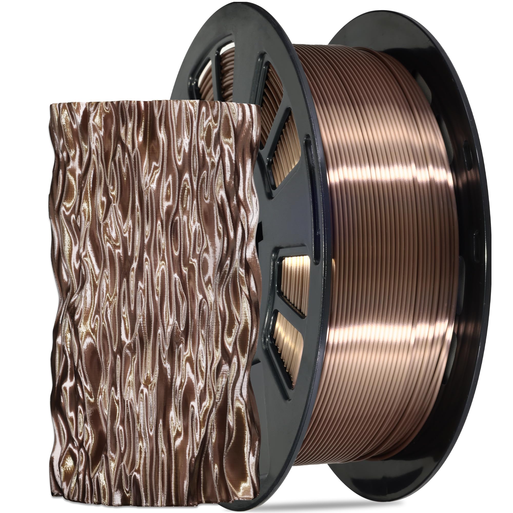 1.75mm PLA 3D Printer Filament Bundle: Glow in Dark Green/Blue/Purple/Rainbow, One Spool Clear Multi Colored, Each Spool 250g, Total 1.25Kg 3D Printing Material, 250g x 5 Spools Glow in Dark PLA