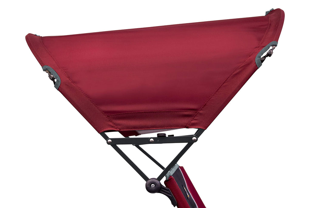GCI Outdoor Comfort Pro Rocker Camping Chair | Portable Folding Rocking Chair with Durable Armrests & Drink Holder — Blush