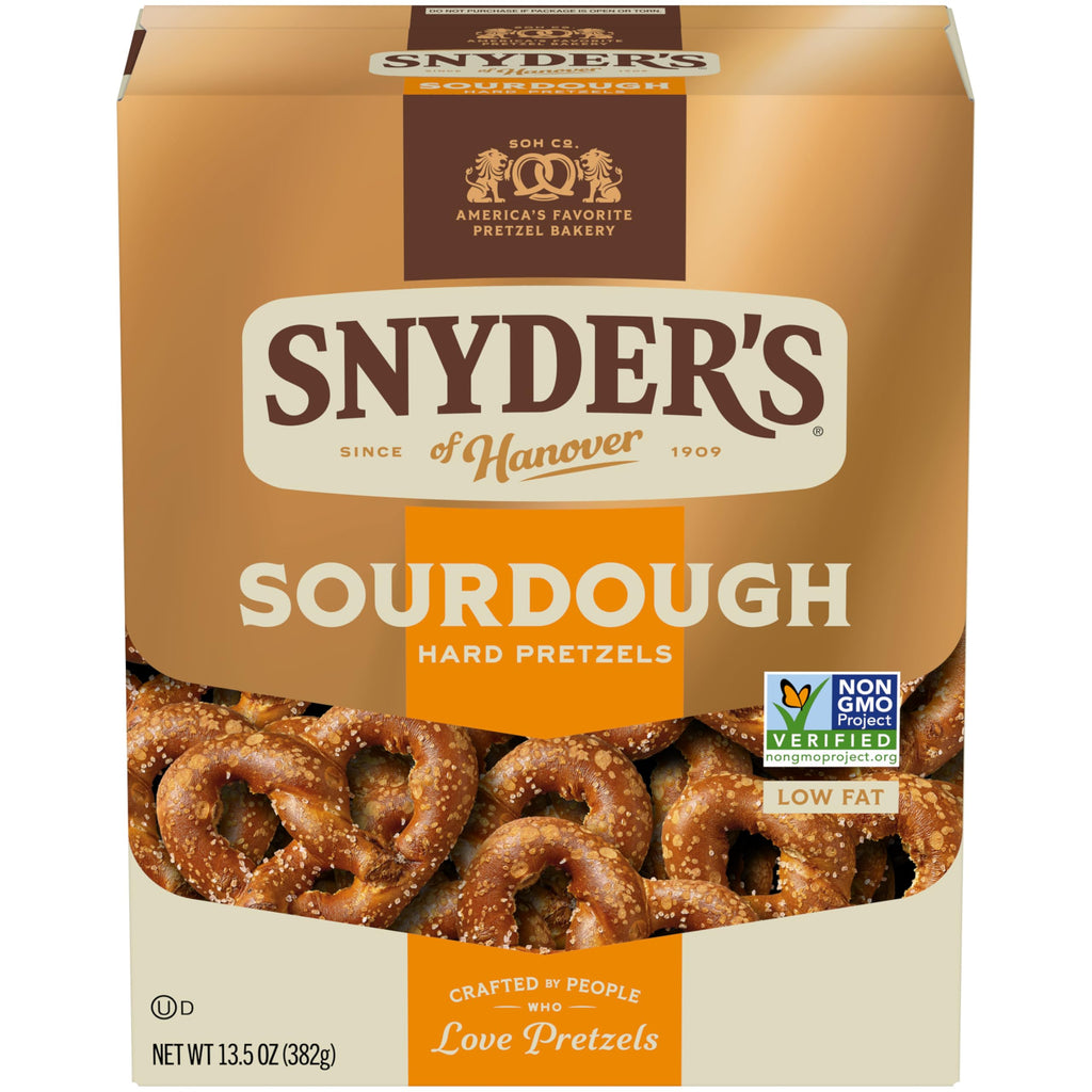 Snyder's of Hanover Pretzels, Sourdough Hard Pretzels, 13.5 Ounce Box