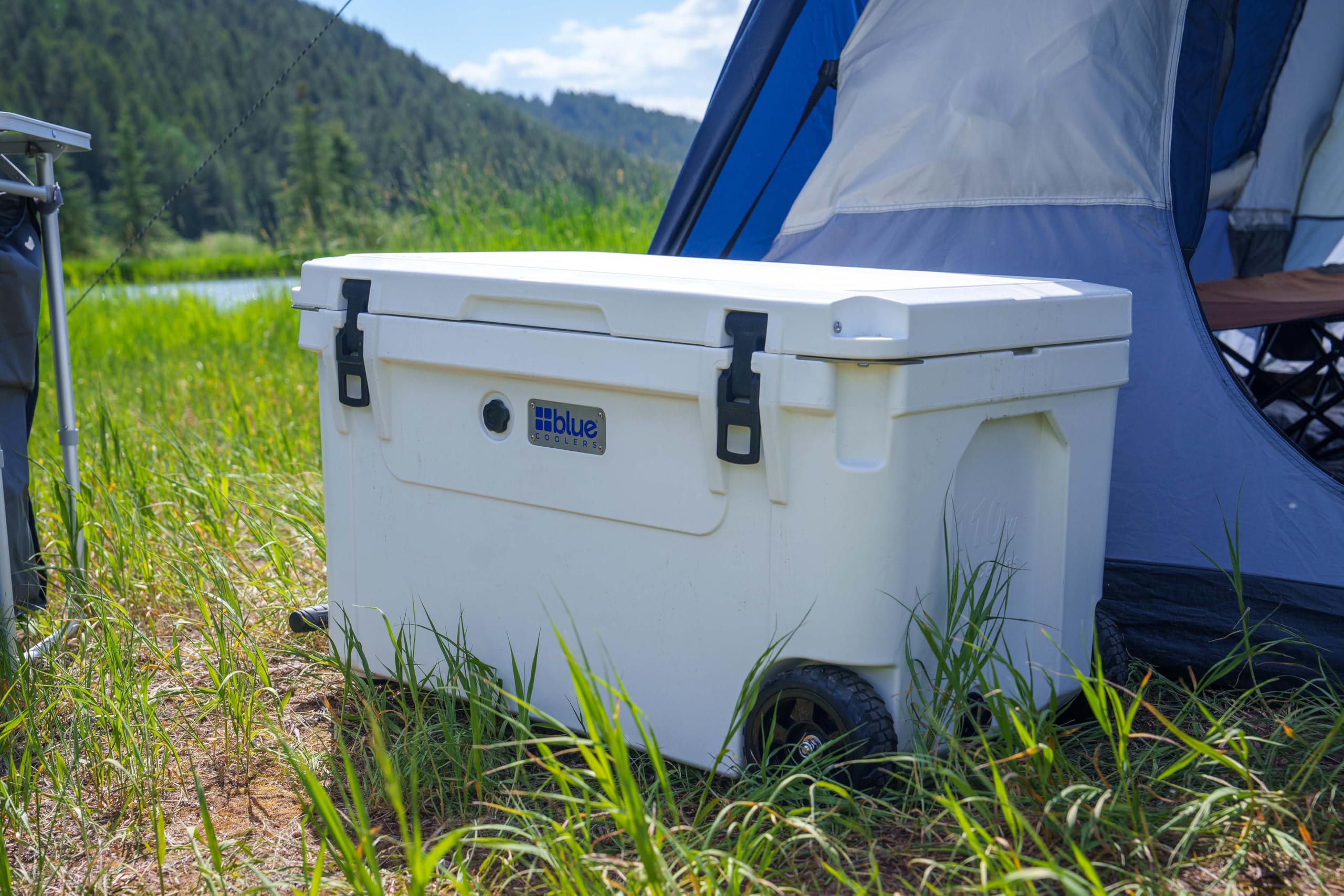 Blue Coolers Ark Series 100-110 Quarts, Roto-Molded Ice Cooler | Large Ice Chest Holds Ice up to 10 Days |