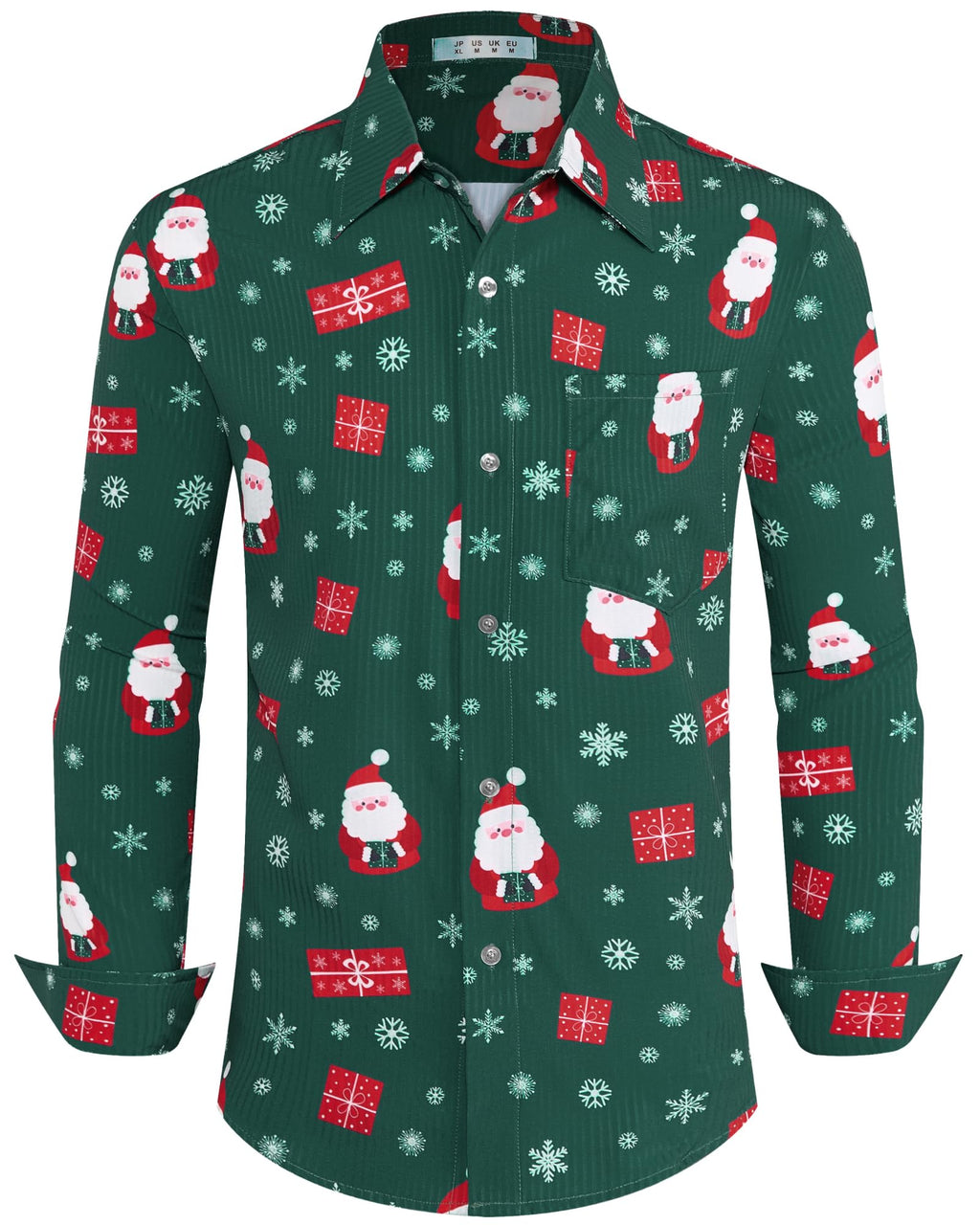 BOJIN Men's Dress Wrinkle-Free Floral Hawaiian Long Sleeve Flower Printed Casual Button Down Shirts with Pocket