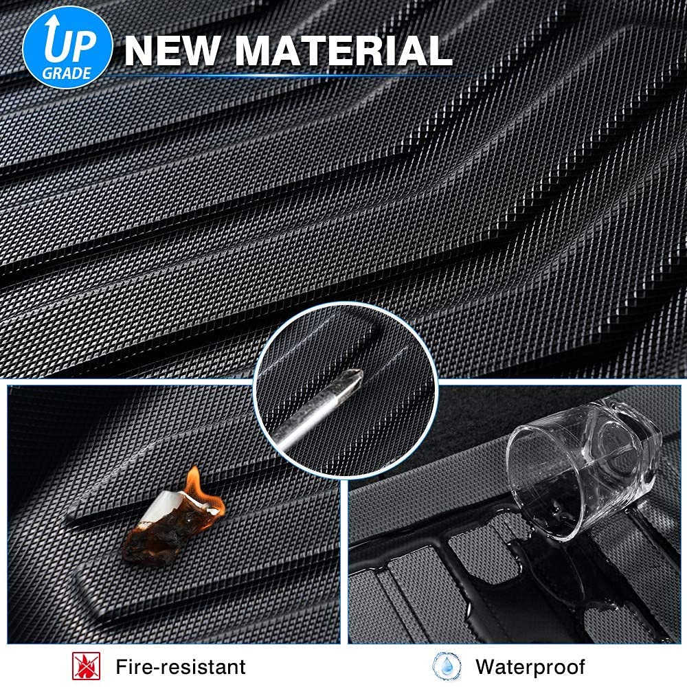 KUST Floor Mats for Tesla Model S Accessories 2012-2024 2025 (Not for Plaid/Long Range) Custom Fit Floor Liners A ll Weather Protection 1st & 2nd Row High Edge Non-Slip