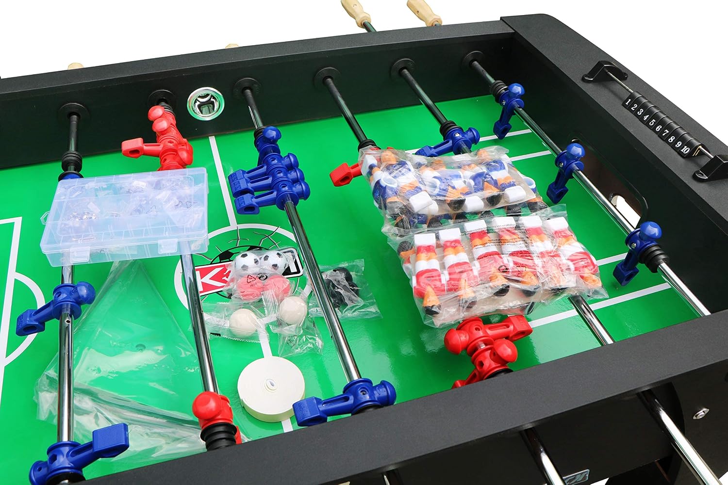 KICK Legend 55" Foosball Table (Jet Black) – Professional Full-Size Indoor Game Table