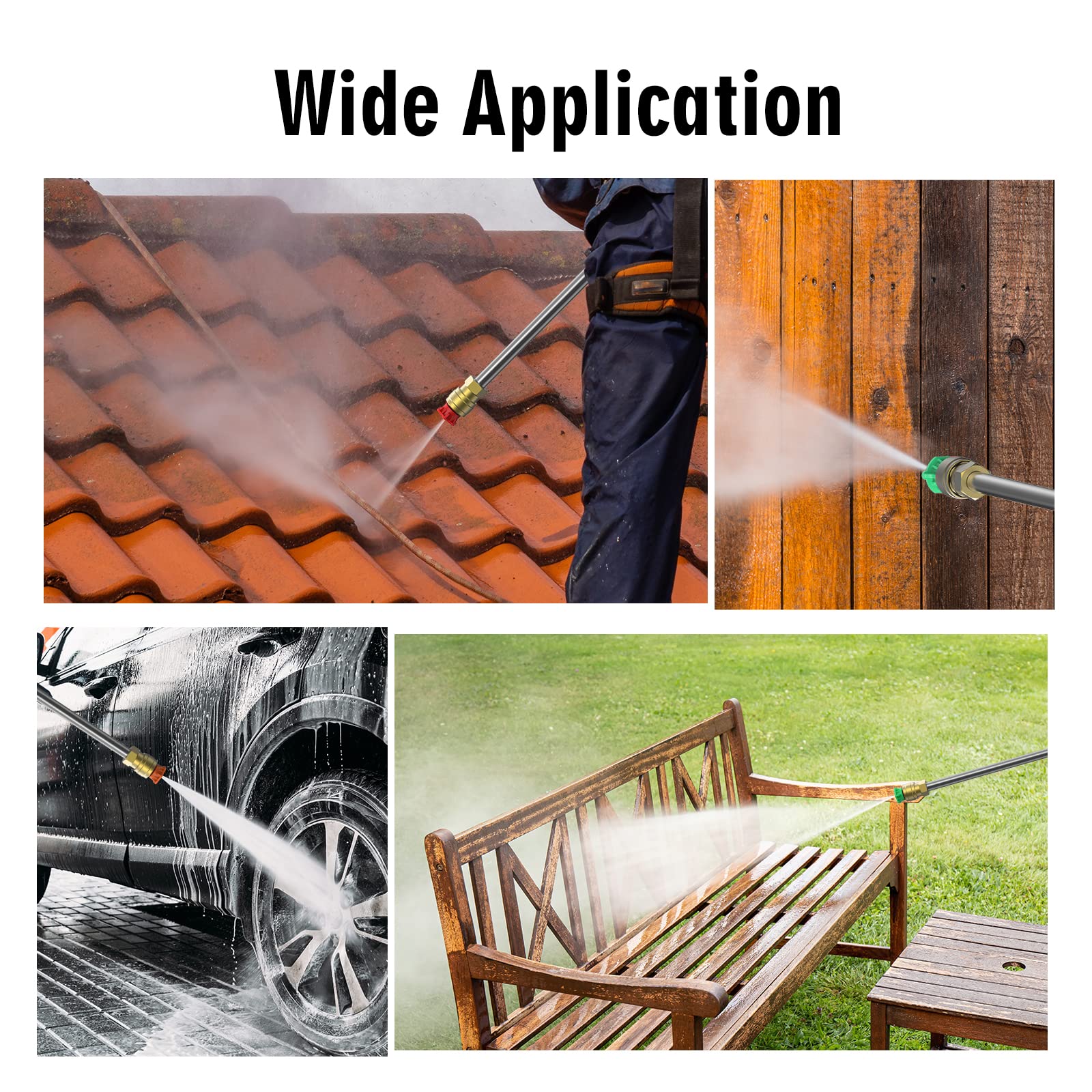 5500PSI Max Wall-Mounted Pressure Washer, Electric Pressure Washer, Remote Controlled Power Washer with 100ft Replaceable & Retractable Reel, Wall Hanging Pressure Washer