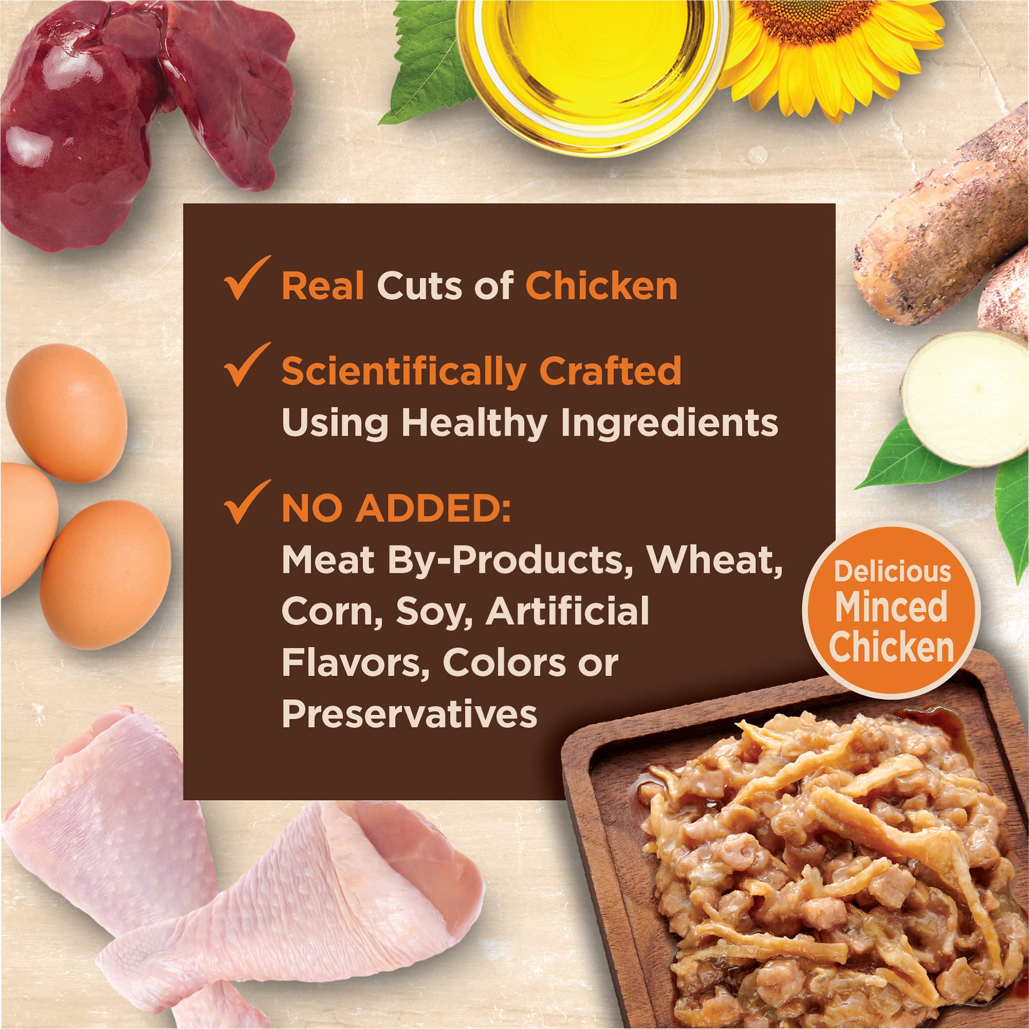 Wellness CORE Tiny Tasters Pate Adult Wet Cat Food, Natural, Protein Rich, Grain Free, Chicken Recipe, 1.75 oz, Pack of 12 Pouches