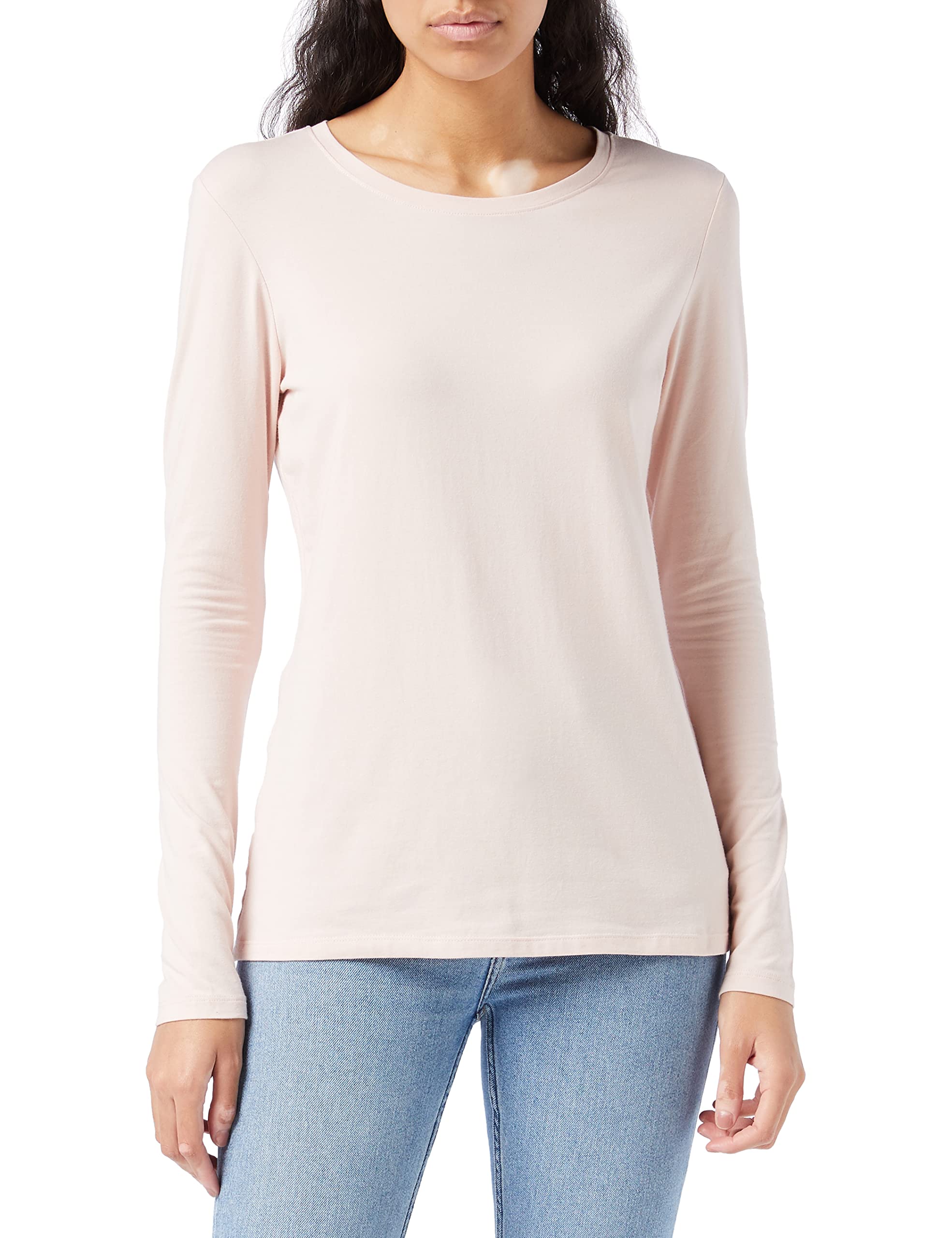 Amazon Essentials Women's Regular-Fit Long-Sleeve Crewneck T-Shirt (Available in Plus Size)