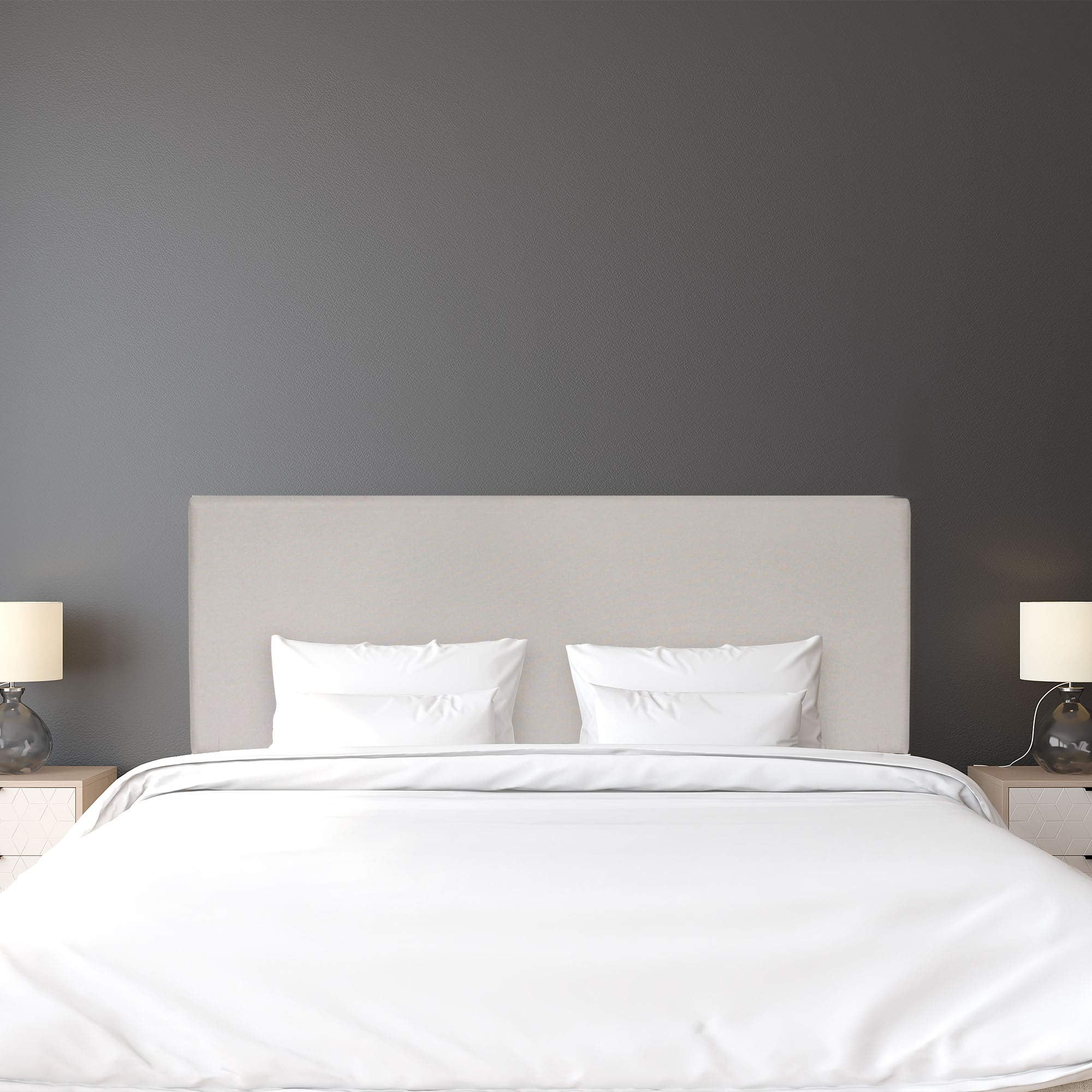 FURINNO Roanne Tufted Headboard, Twin, Black