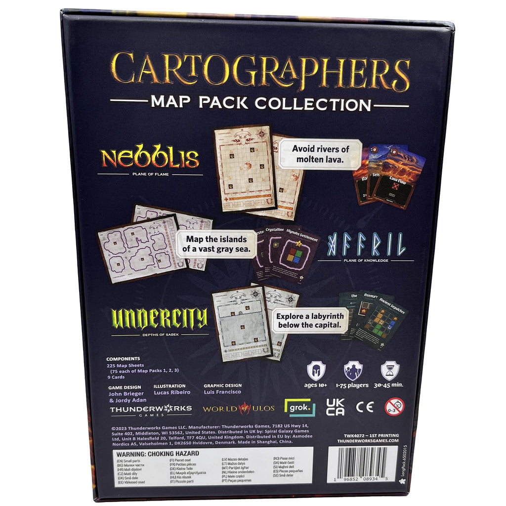 Cartographers Board Game | Award-Winning Game of Map Drawing | Strategy Flip and Write Family Game of Fantasy Cartography | 30-45 Minutes for 1-99 Players Ages 10+ | Thunderworks Games