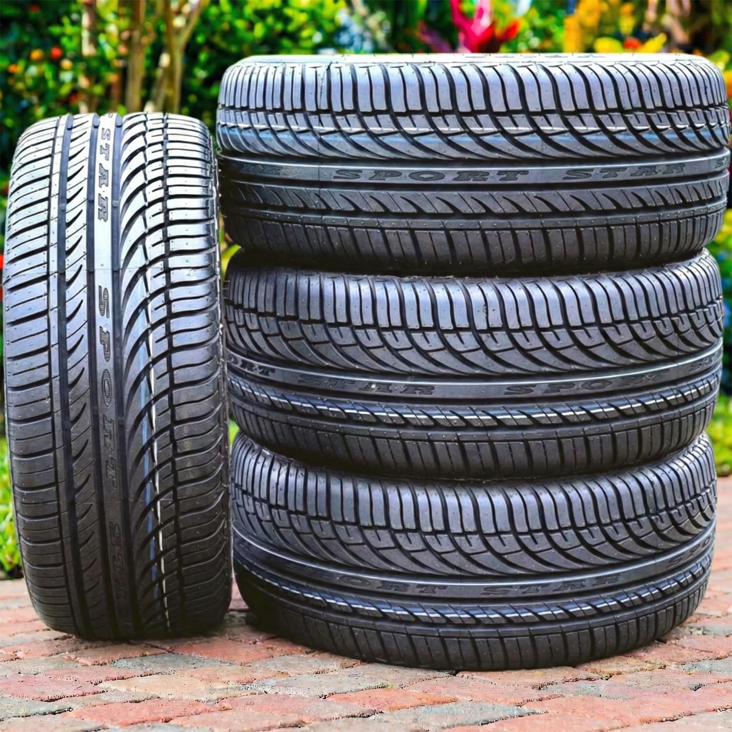 Set of 2 (TWO) Fullway HP108 All-Season Passenger Car Performance Radial Tires-225/60R16 225/60/16 225/60-16 98H Load Range SL 4-Ply BSW Black Side Wall UTQG 380AA