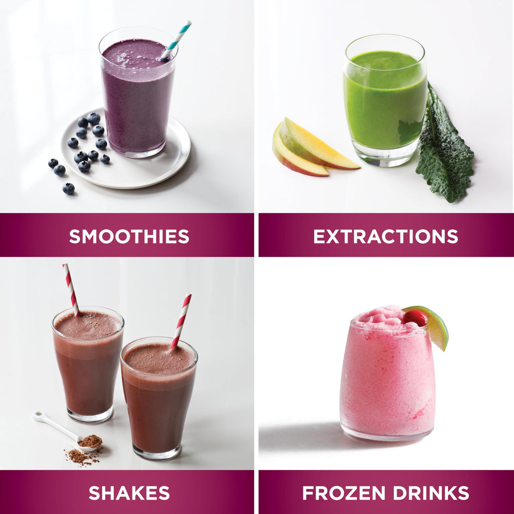 Ninja Nutri-Plus Personal Blender | Compact Push to Blend | Make Frozen Drinks, Smoothies, Sauces & More | With (3) 20 oz. To-Go Cups, (2) Spout-Lids & (1) Storage-Lid | 900 Peak Watt | Silver | BN301