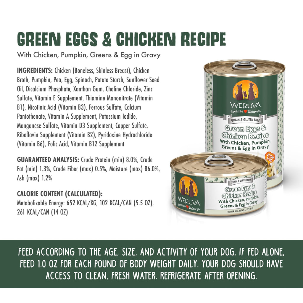 Weruva Classic Dog Food, Variety Pack, Baron's Batch, Wet Dog Food, 5.5oz Cans (Pack of 24)
