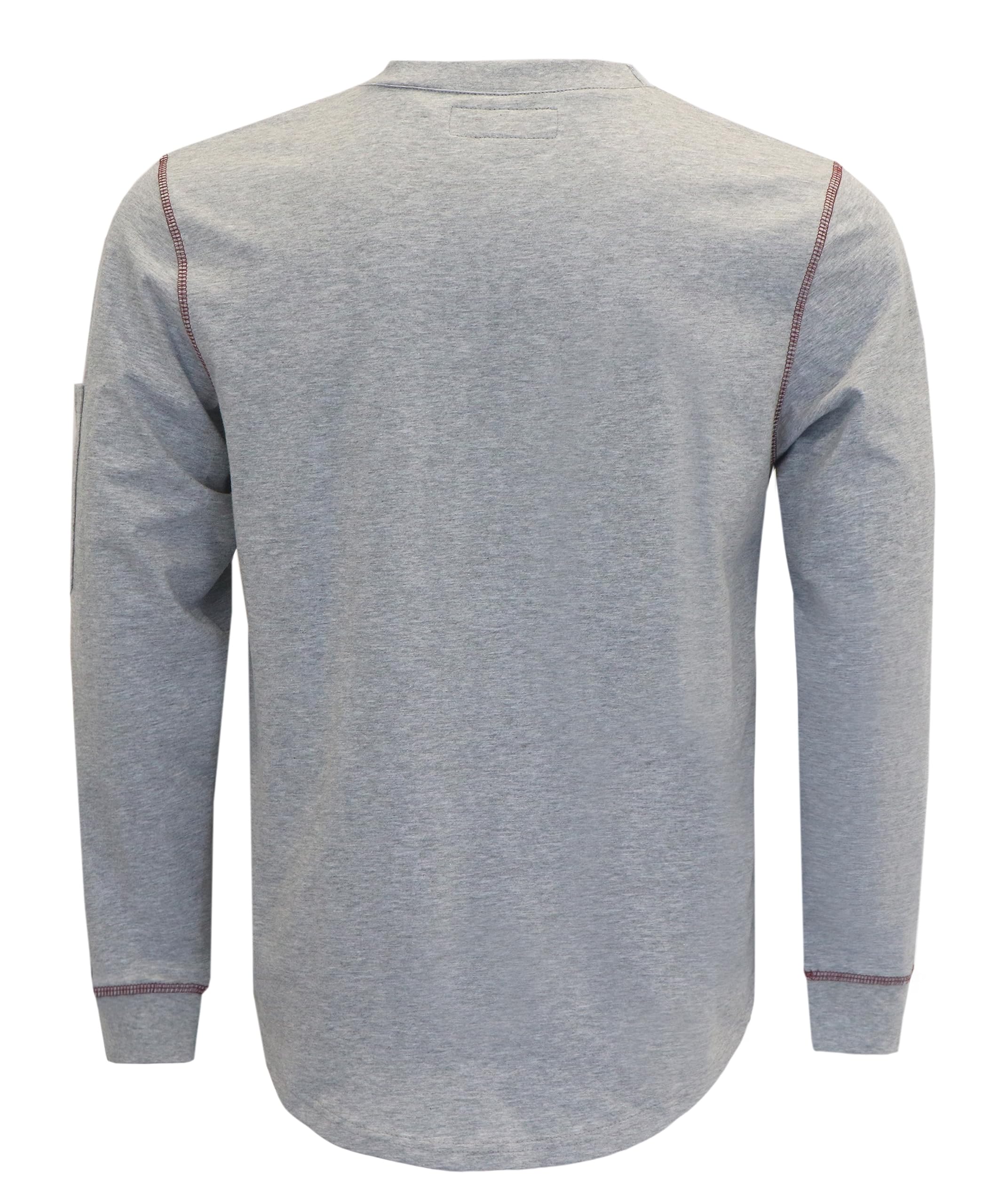 BOCOMAL FR Shirts for Men Lightweight Crew Long Sleeve Flame Resistant/Fire Retardant Shirt…
