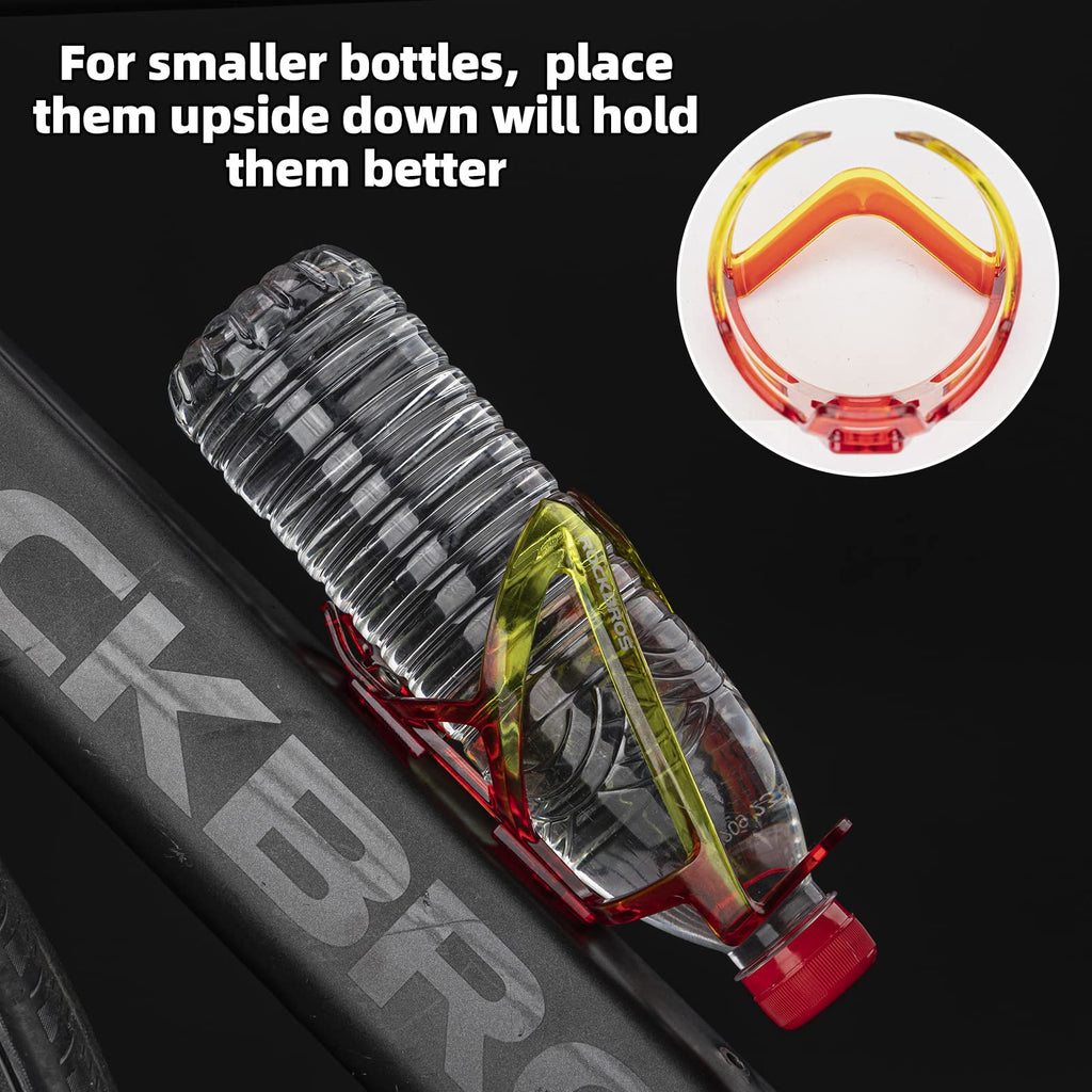 ROCKBROS Bike Water Bottle Holder Ultra-Light Bicycle Bottle Cages with Screws Tool, Universal Bike Cup Holder Rack for Road MTB Bikes…