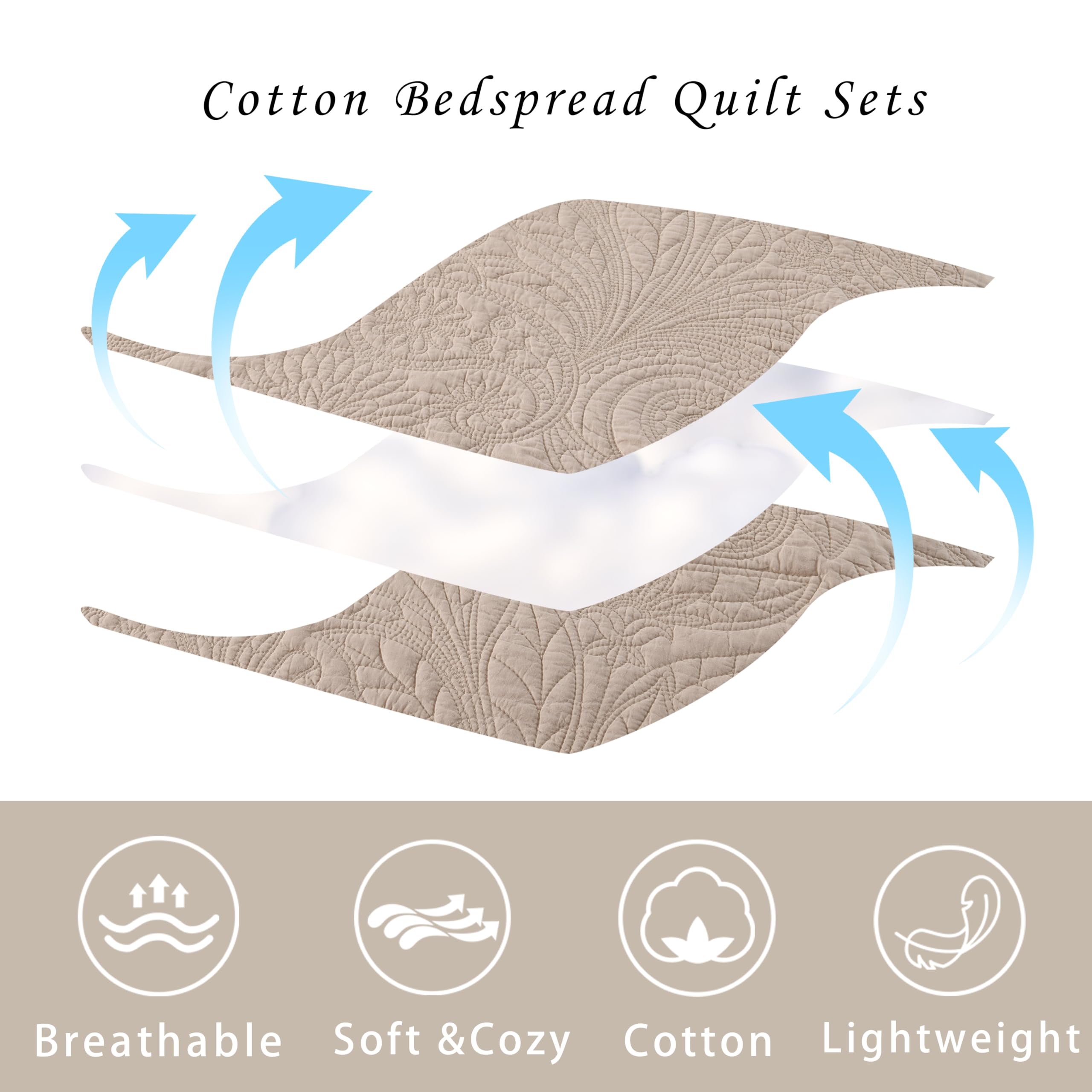 Yellow Quilts Queen Size, Paisley Comforter Set Queen Cotton Bed, Yellow Grey White Comforter, Striped Bedding Queen Size, Lightweight Luxury Bedspread,3 Piece