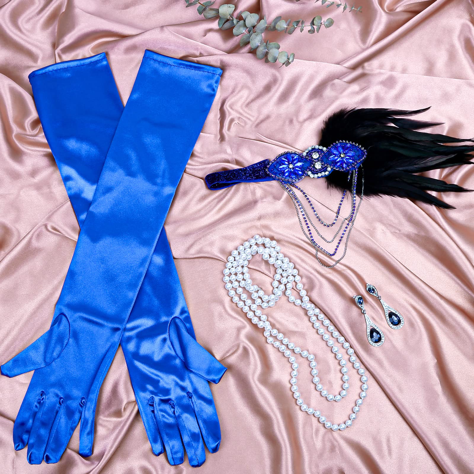 Cridoz Flapper Accessories for Women - 1920s Gatsby & Roaring 20s Style