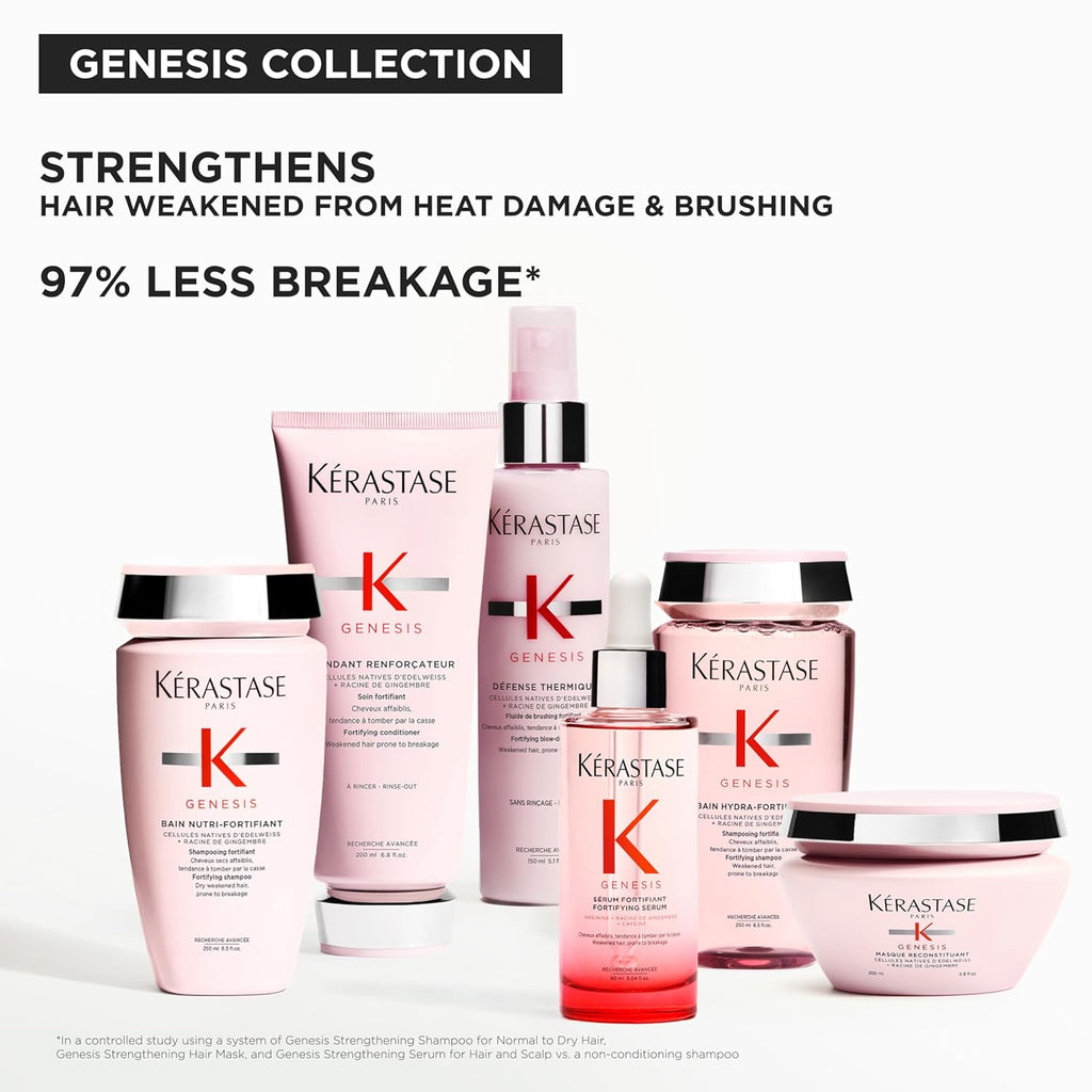 KERASTASE Genesis Hair Mask | Anti-Breakage & Strengthening For Weak or Damaged Hair | Nourishes, Detangles, and Hydrates Hair | For Weakened Hair | Masque Reconstituant | 6.8 Fl Oz